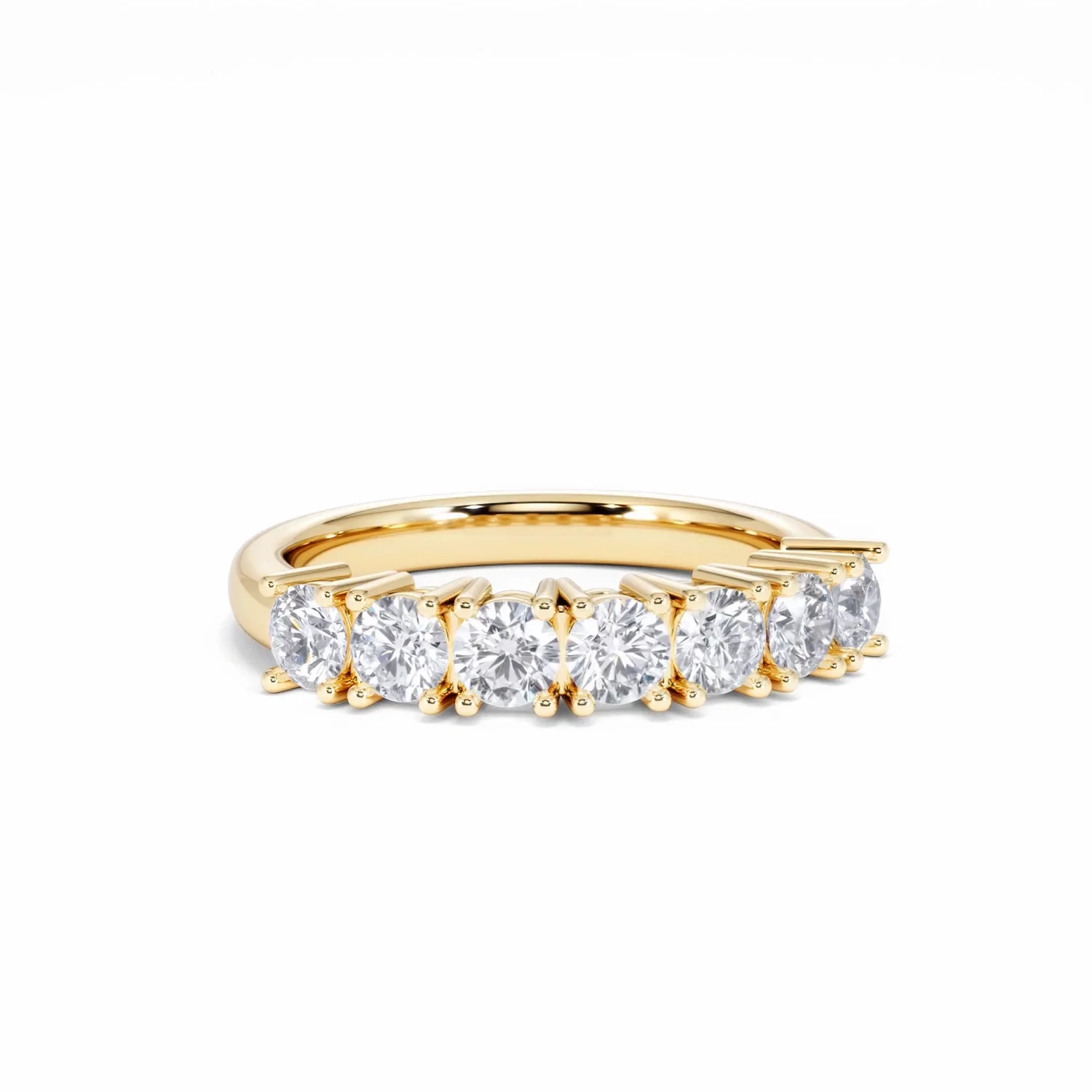 Chloe 7 Stone Lab Diamond Eternity Ring 1.00CT G/VS in 9K Gold - Image 11