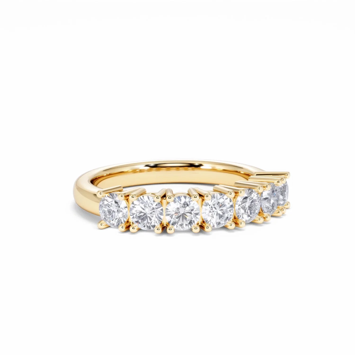 Chloe 7 Stone Lab Diamond Eternity Ring 1.00CT G/VS in 9K Gold - Image 13