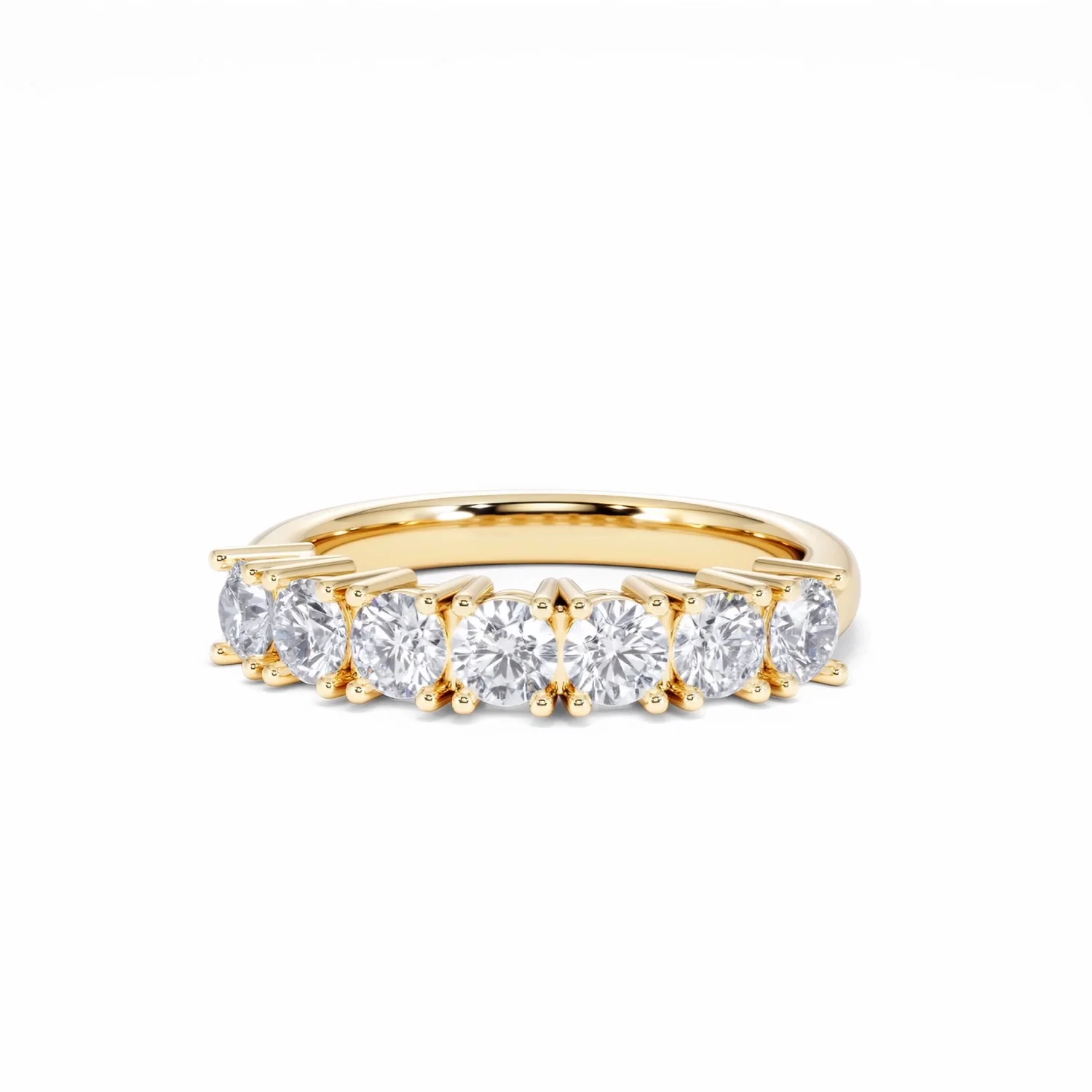 Chloe 7 Stone Lab Diamond Eternity Ring 1.00CT G/VS in 9K Gold - Image 86