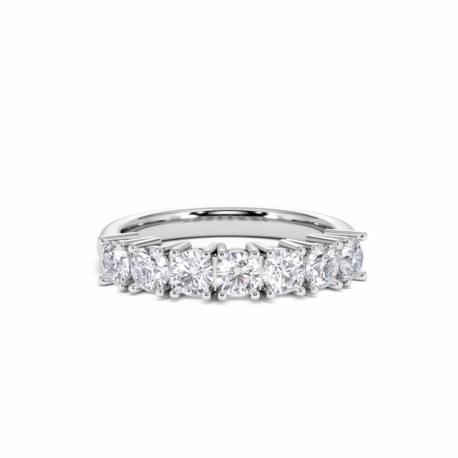 Chloe 7 Stone Lab Diamond Eternity Ring 1.00CT G/VS in 9K White Gold - Image 10