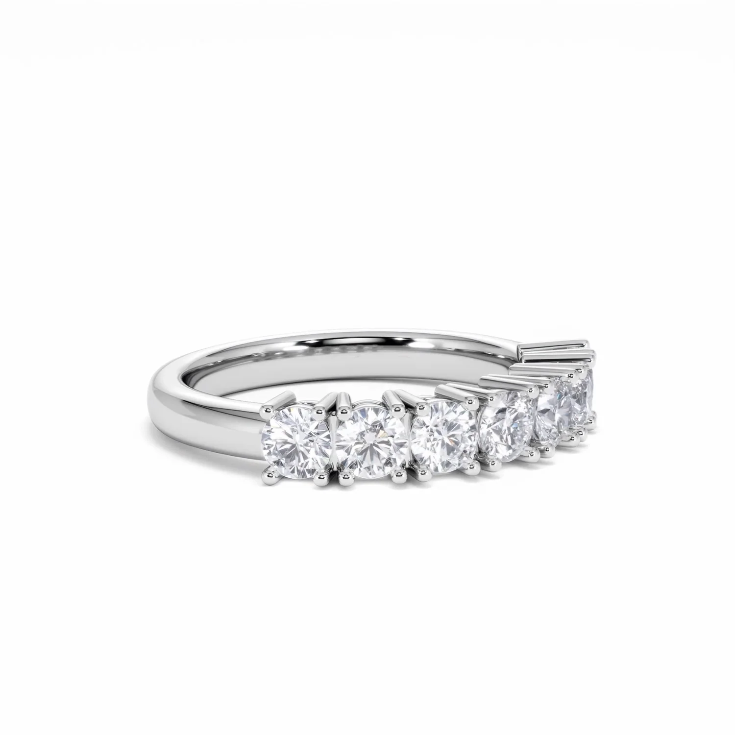 Chloe 7 Stone Lab Diamond Eternity Ring 1.00CT G/VS in 9K White Gold - Image 18