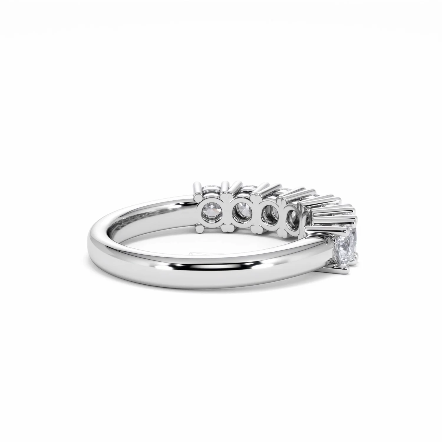 Chloe 7 Stone Lab Diamond Eternity Ring 1.00CT G/VS in 9K White Gold - Image 37