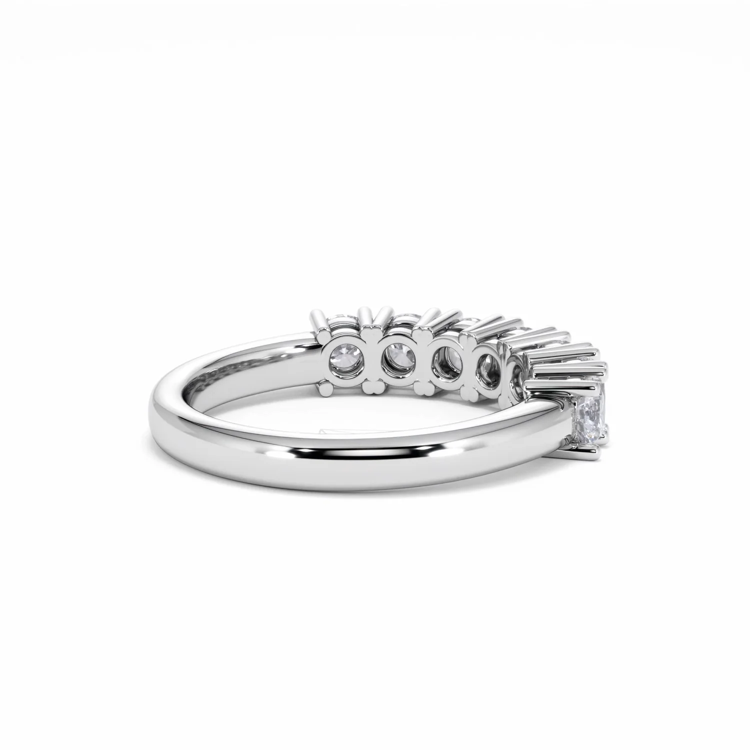 Chloe 7 Stone Lab Diamond Eternity Ring 1.00CT G/VS in 9K White Gold - Image 38