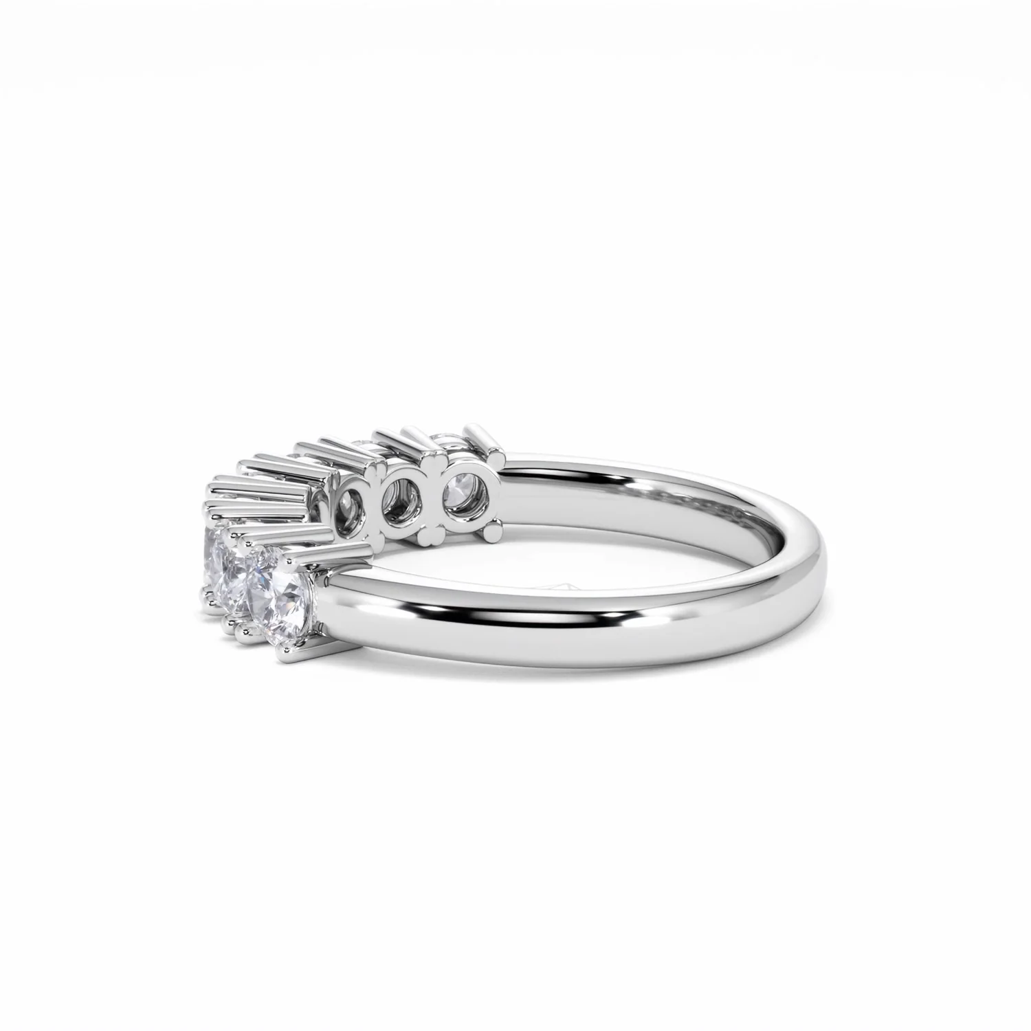 Chloe 7 Stone Lab Diamond Eternity Ring 1.00CT G/VS in 9K White Gold - Image 65