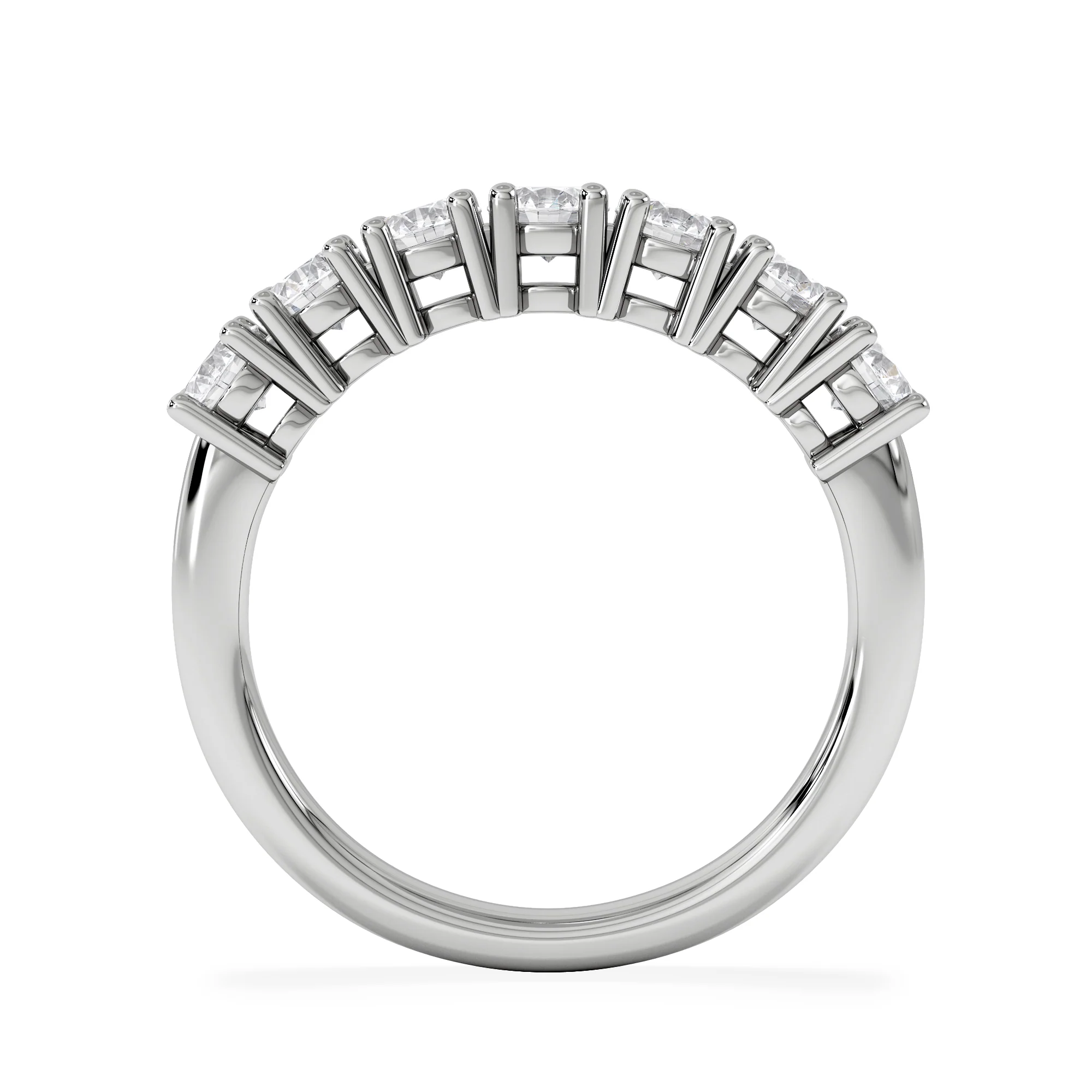 Chloe 7 Stone Lab Diamond Eternity Ring 1.00CT G/VS in 9K White Gold - Image 7
