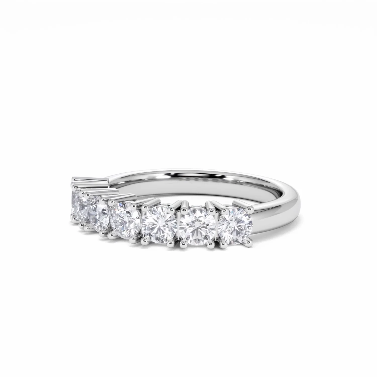 Chloe 7 Stone Lab Diamond Eternity Ring 1.00CT G/VS in 9K White Gold - Image 81