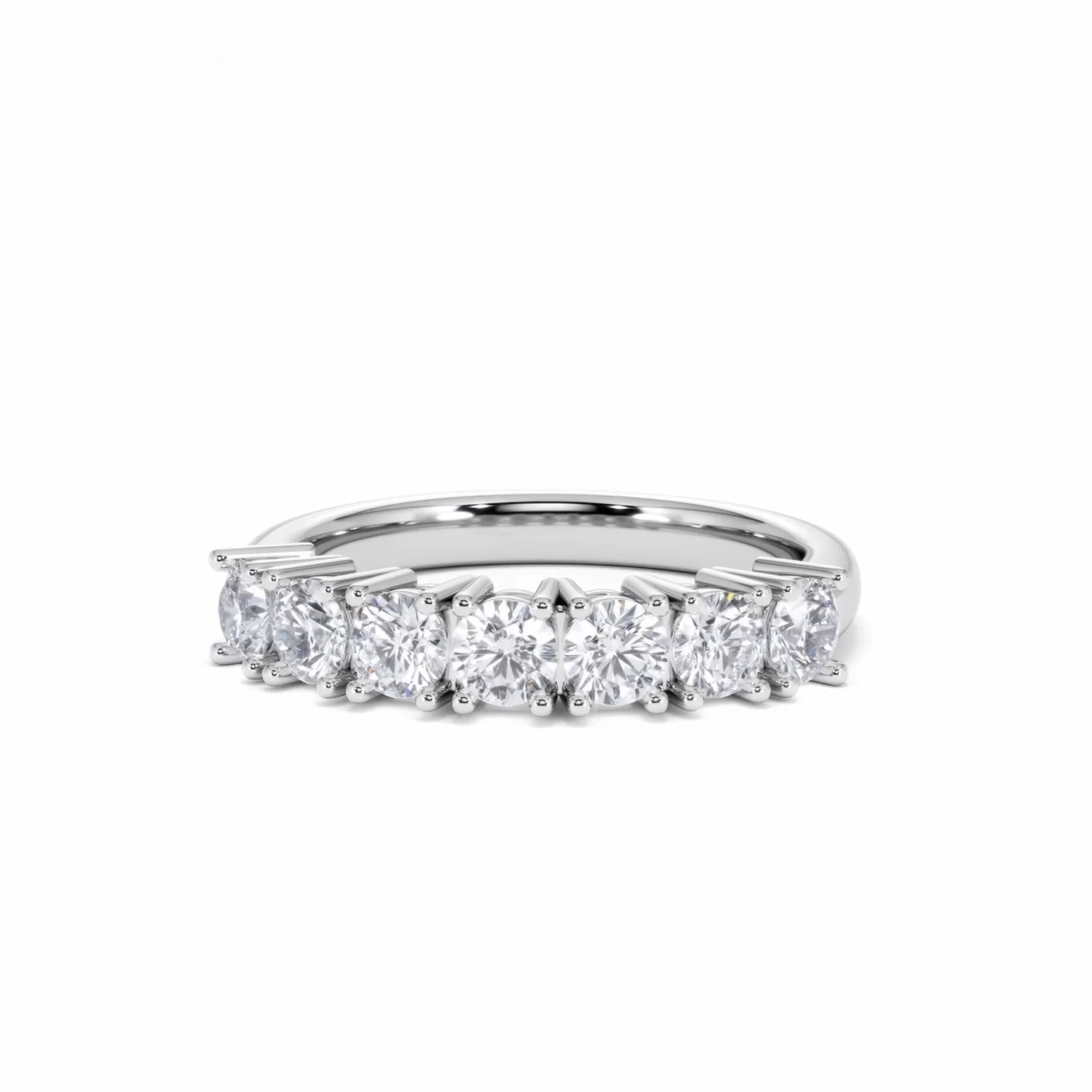 Chloe 7 Stone Lab Diamond Eternity Ring 1.00CT G/VS in 9K White Gold - Image 87