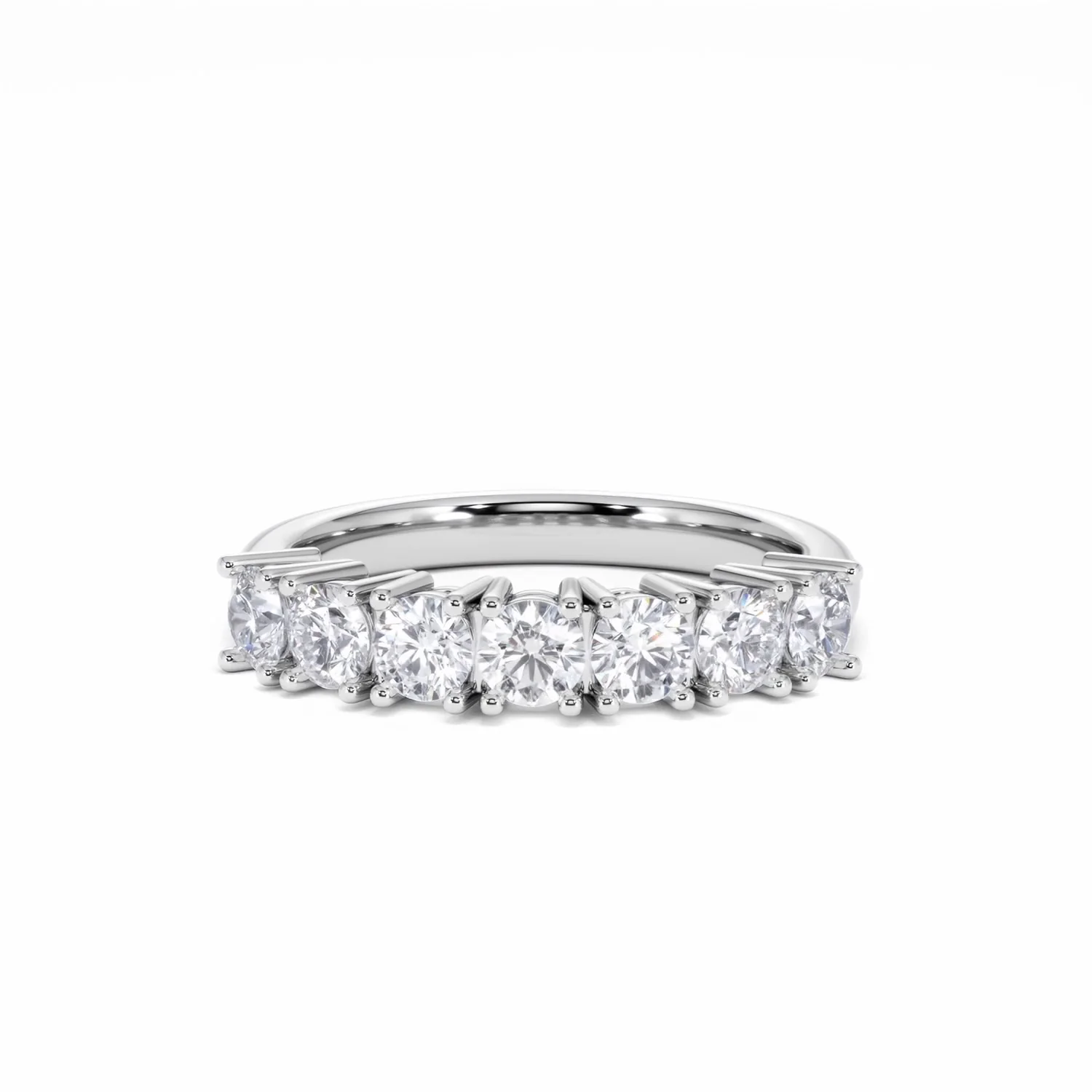 Chloe 7 Stone Lab Diamond Eternity Ring 1.00CT G/VS in 9K White Gold - Image 88