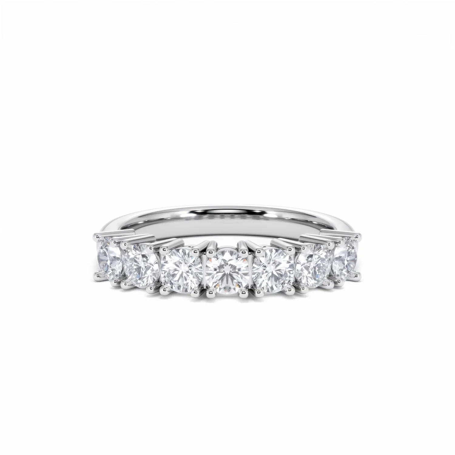 Chloe 7 Stone Lab Diamond Eternity Ring 1.00CT G/VS in 9K White Gold - Image 9
