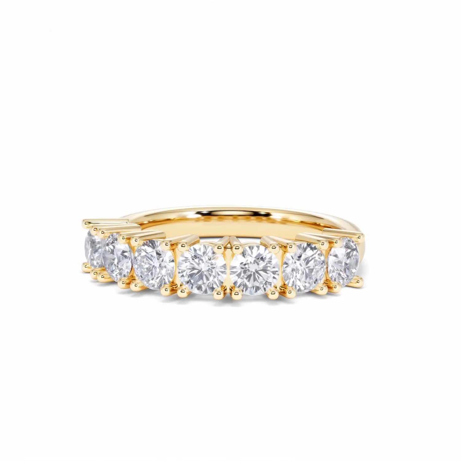 Chloe 7 Stone Lab Diamond Eternity Ring 1.50CT F/VS in 9K Gold - Image 85