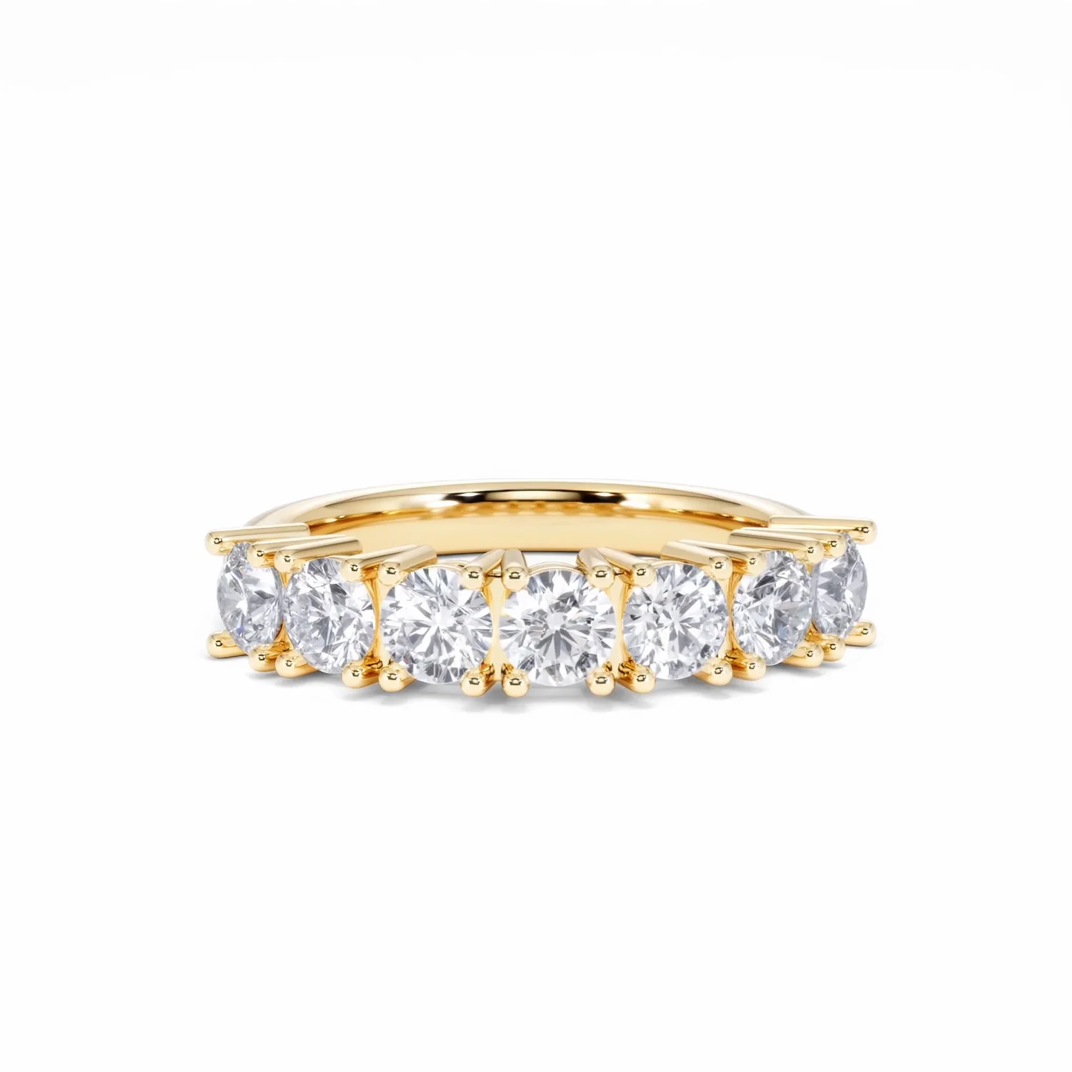 Chloe 7 Stone Lab Diamond Eternity Ring 1.50CT F/VS in 9K Gold - Image 9