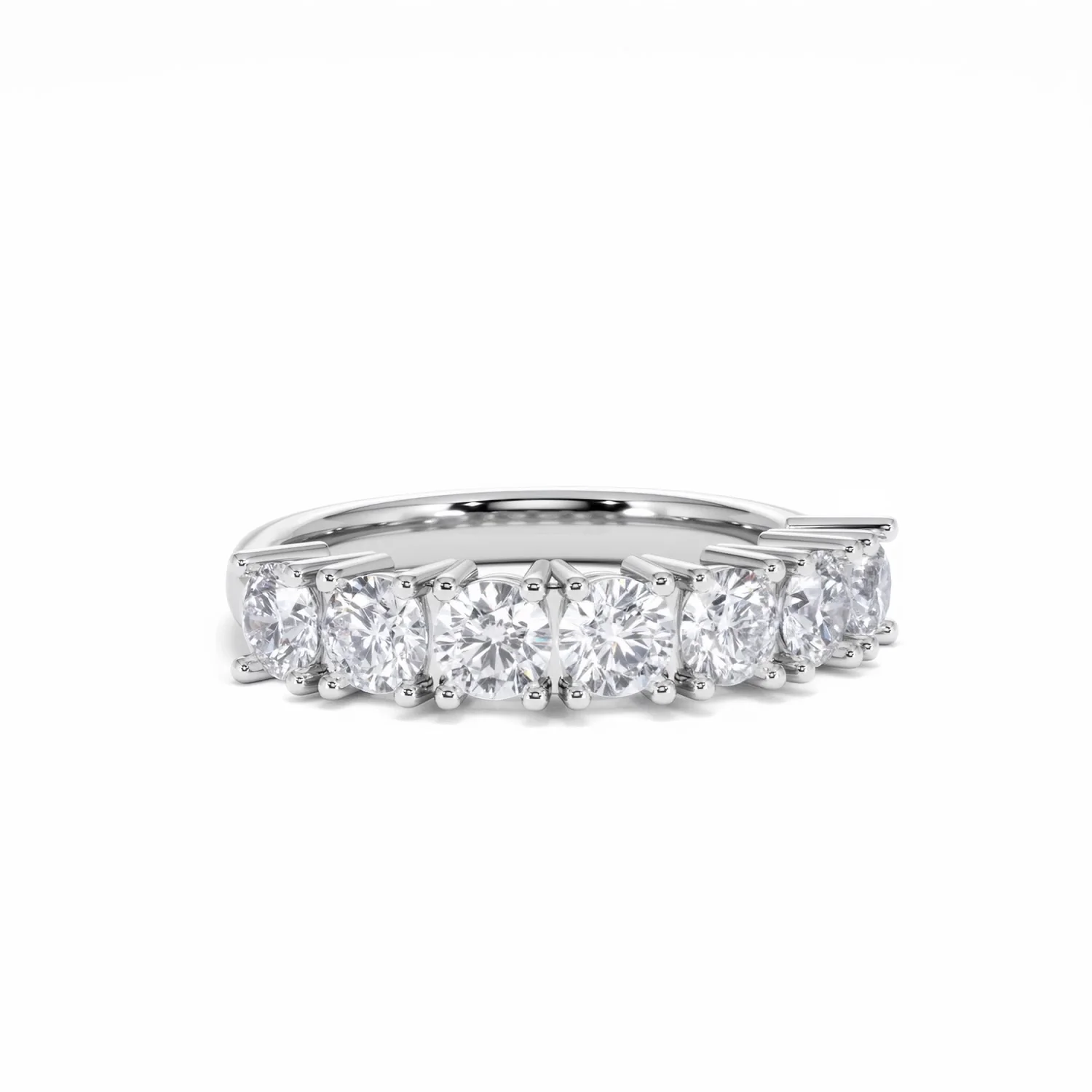 Chloe 7 Stone Lab Diamond Eternity Ring 1.50CT F/VS in 9K White Gold - Image 11