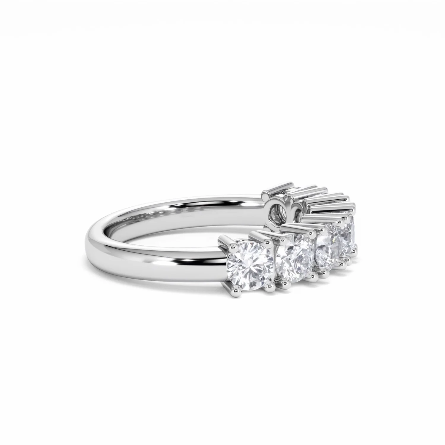 Chloe 7 Stone Lab Diamond Eternity Ring 1.50CT F/VS in 9K White Gold - Image 25