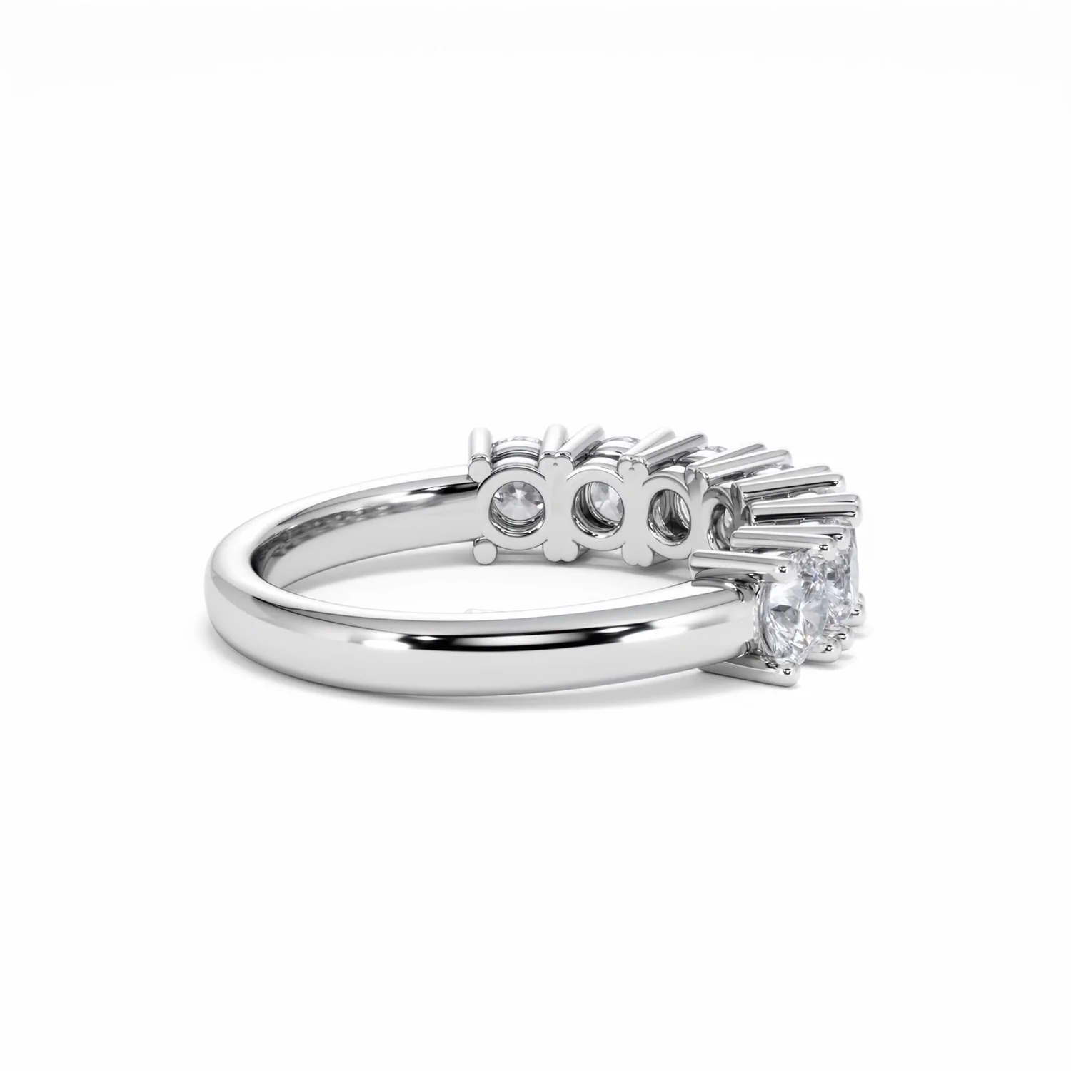 Chloe 7 Stone Lab Diamond Eternity Ring 1.50CT F/VS in 9K White Gold - Image 34
