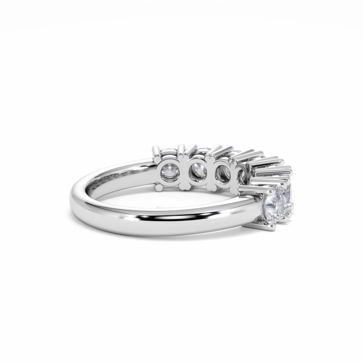 Chloe 7 Stone Lab Diamond Eternity Ring 1.50CT F/VS in 9K White Gold - Image 35