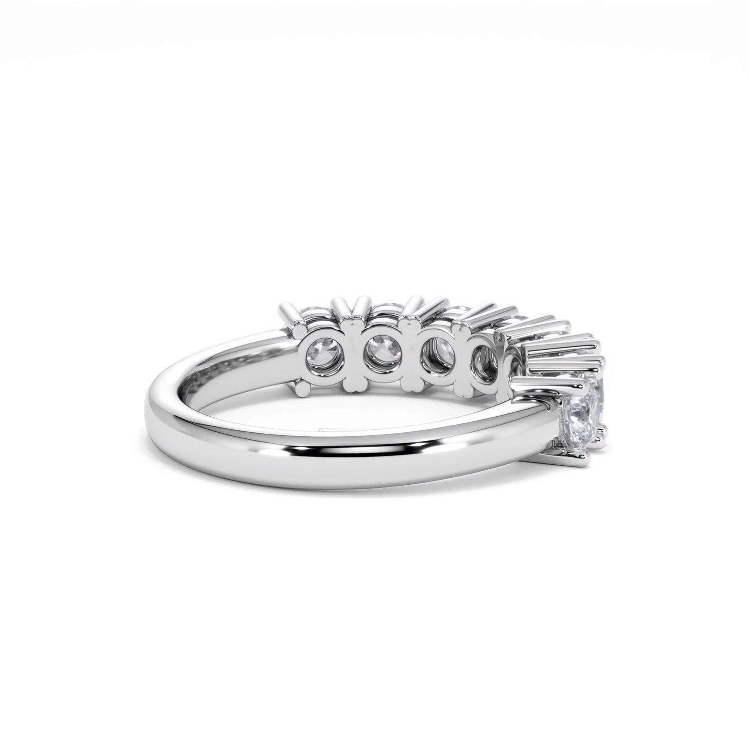 Chloe 7 Stone Lab Diamond Eternity Ring 1.50CT F/VS in 9K White Gold - Image 37