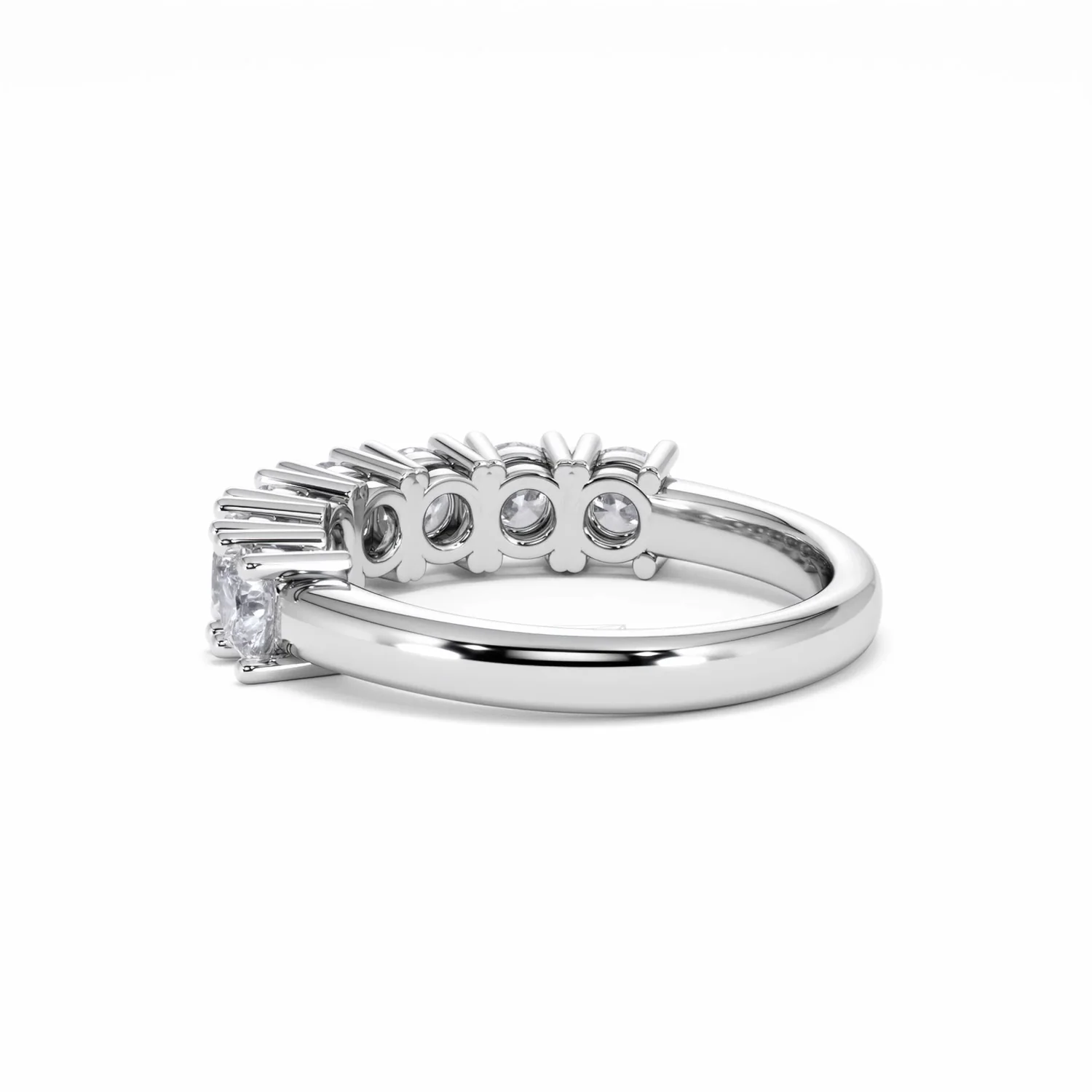 Chloe 7 Stone Lab Diamond Eternity Ring 1.50CT F/VS in 9K White Gold - Image 59