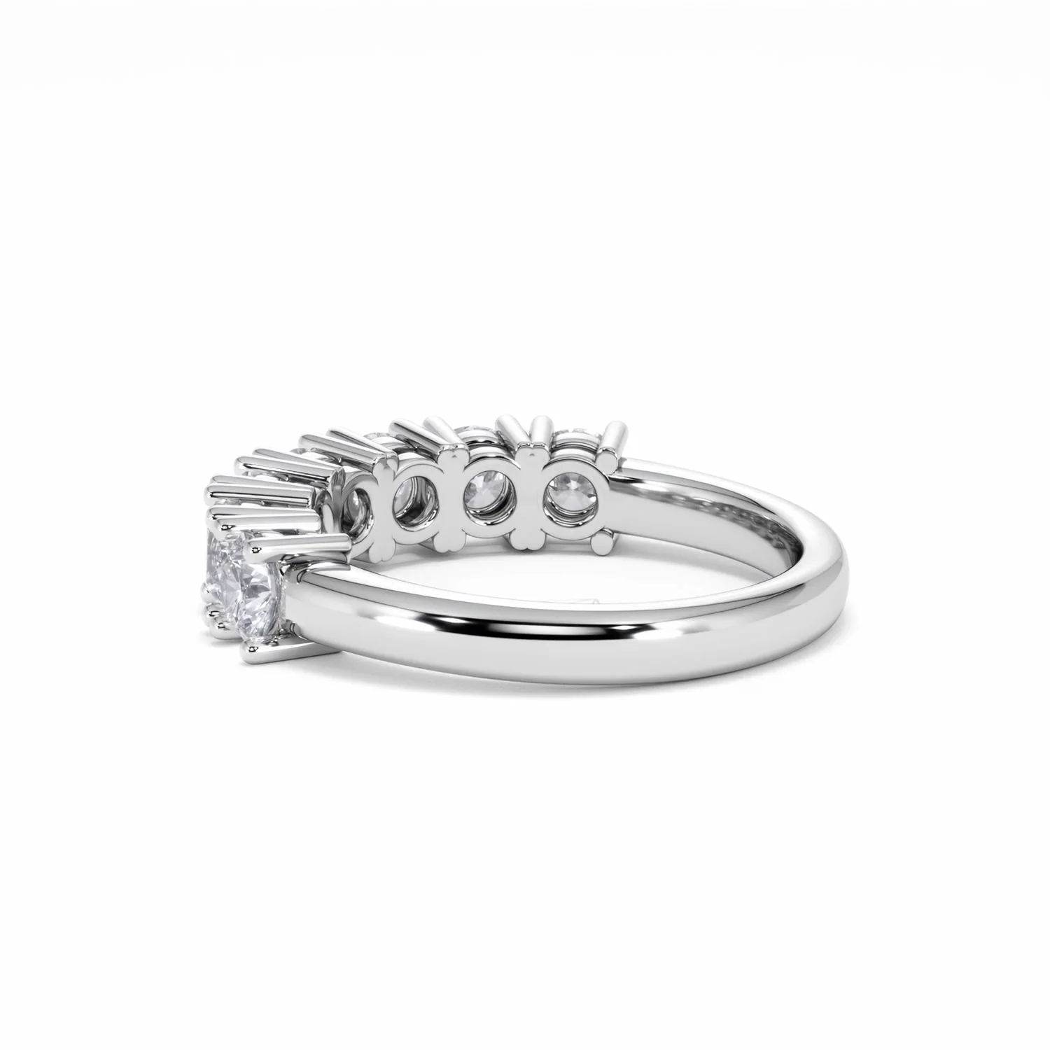 Chloe 7 Stone Lab Diamond Eternity Ring 1.50CT F/VS in 9K White Gold - Image 60