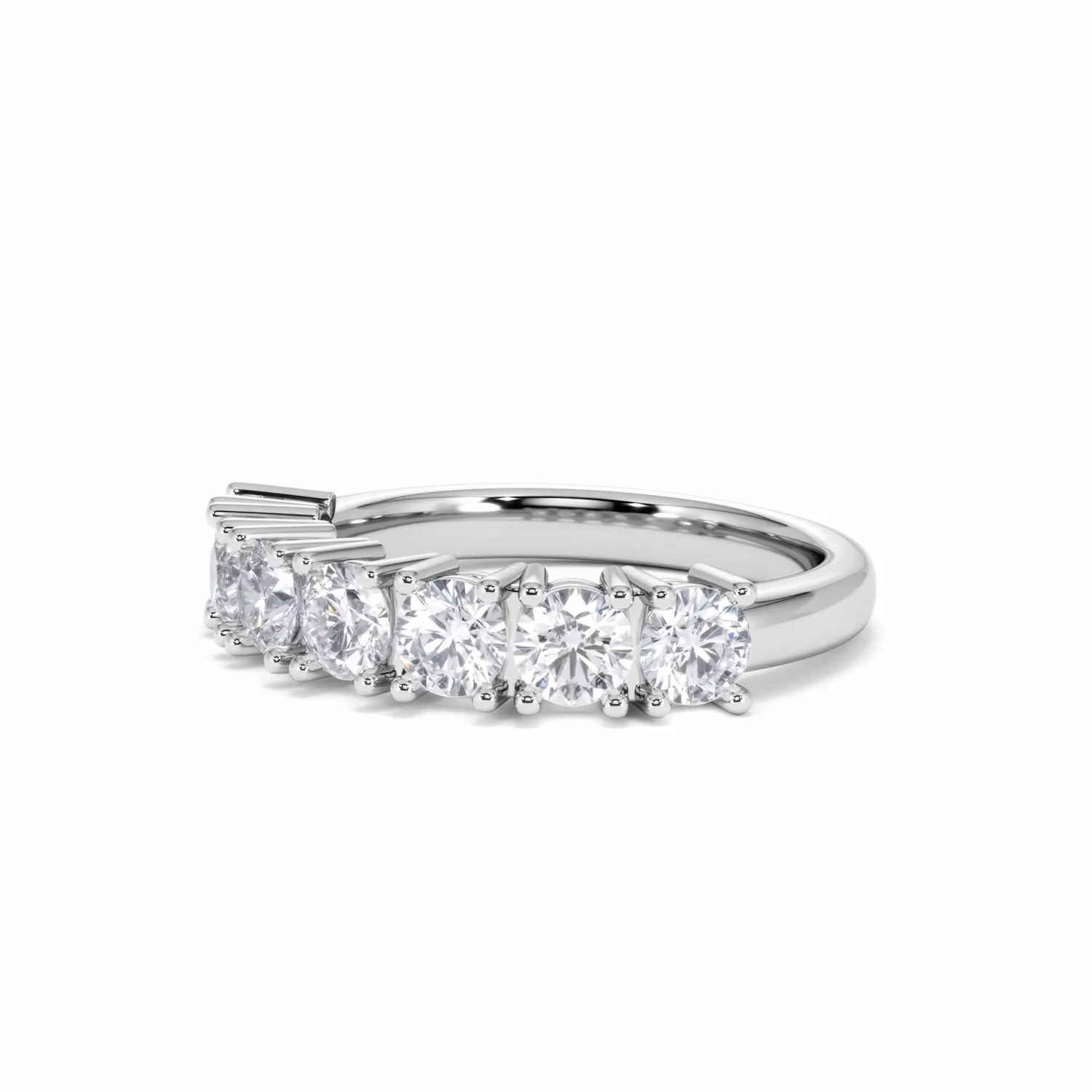 Chloe 7 Stone Lab Diamond Eternity Ring 1.50CT F/VS in 9K White Gold - Image 79