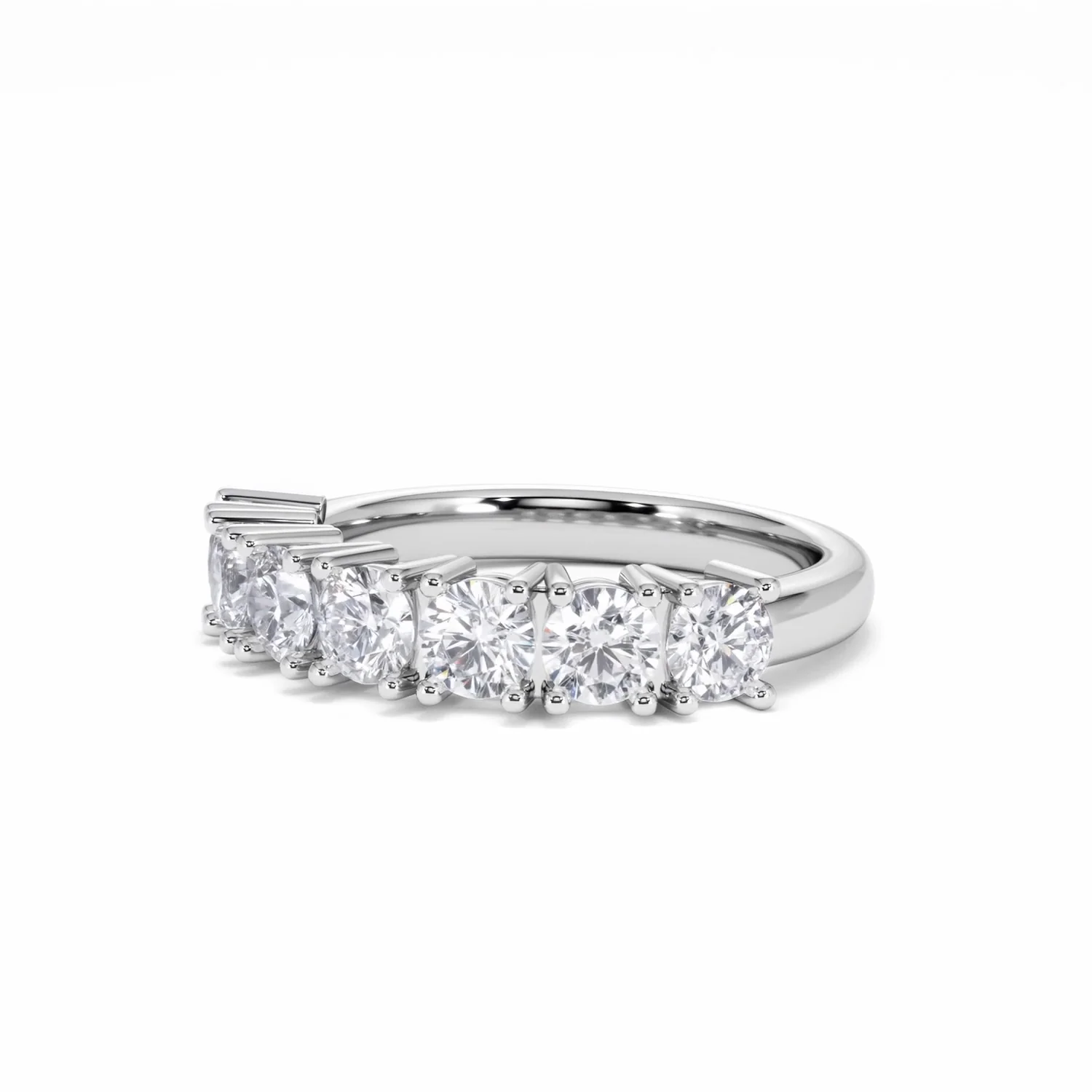 Chloe 7 Stone Lab Diamond Eternity Ring 1.50CT F/VS in 9K White Gold - Image 80