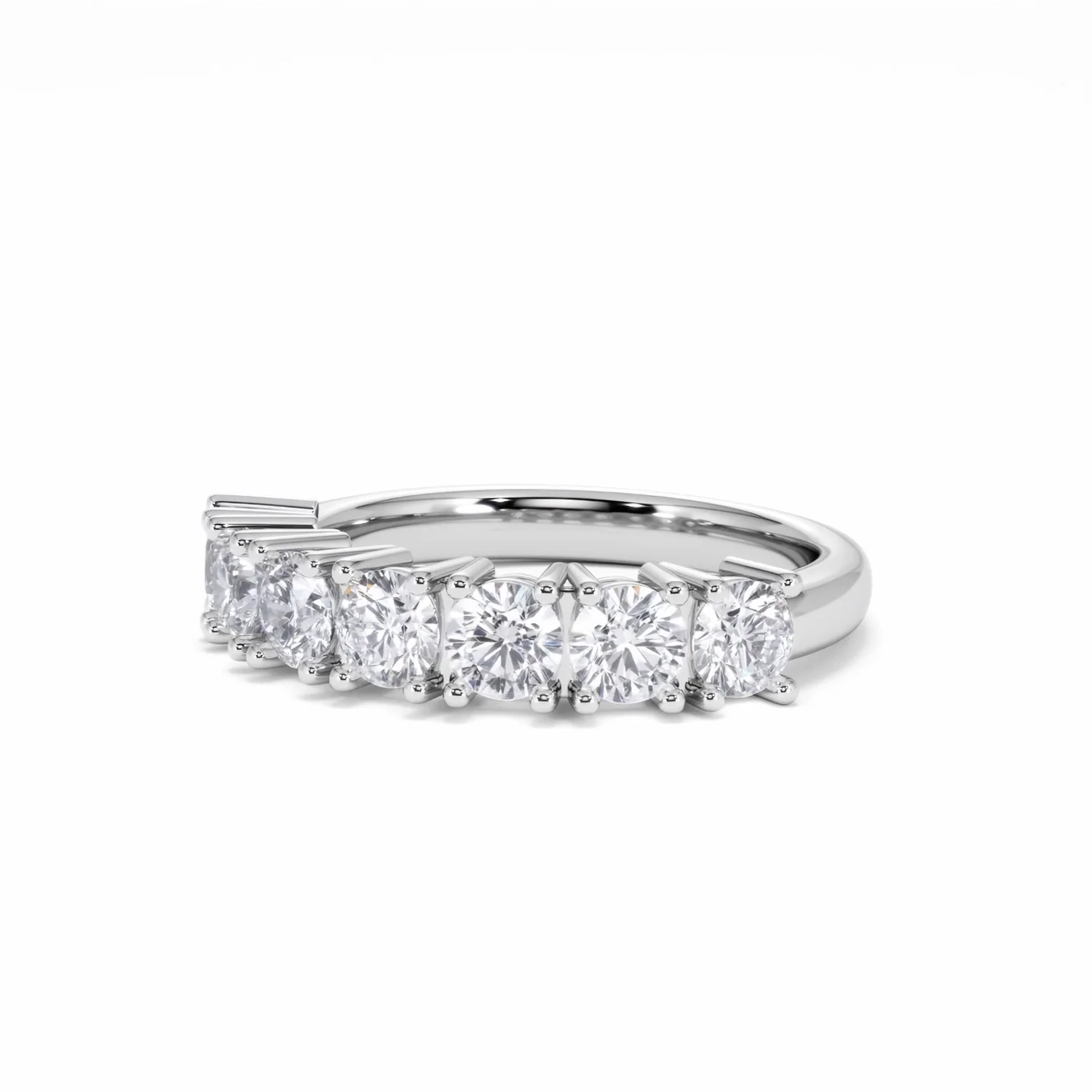 Chloe 7 Stone Lab Diamond Eternity Ring 1.50CT F/VS in 9K White Gold - Image 81