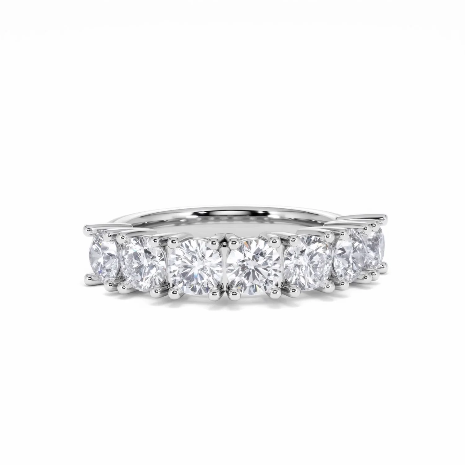 Chloe 7 Stone Lab Diamond Eternity Ring 2.00CT F/VS in 9K White Gold - Image 10
