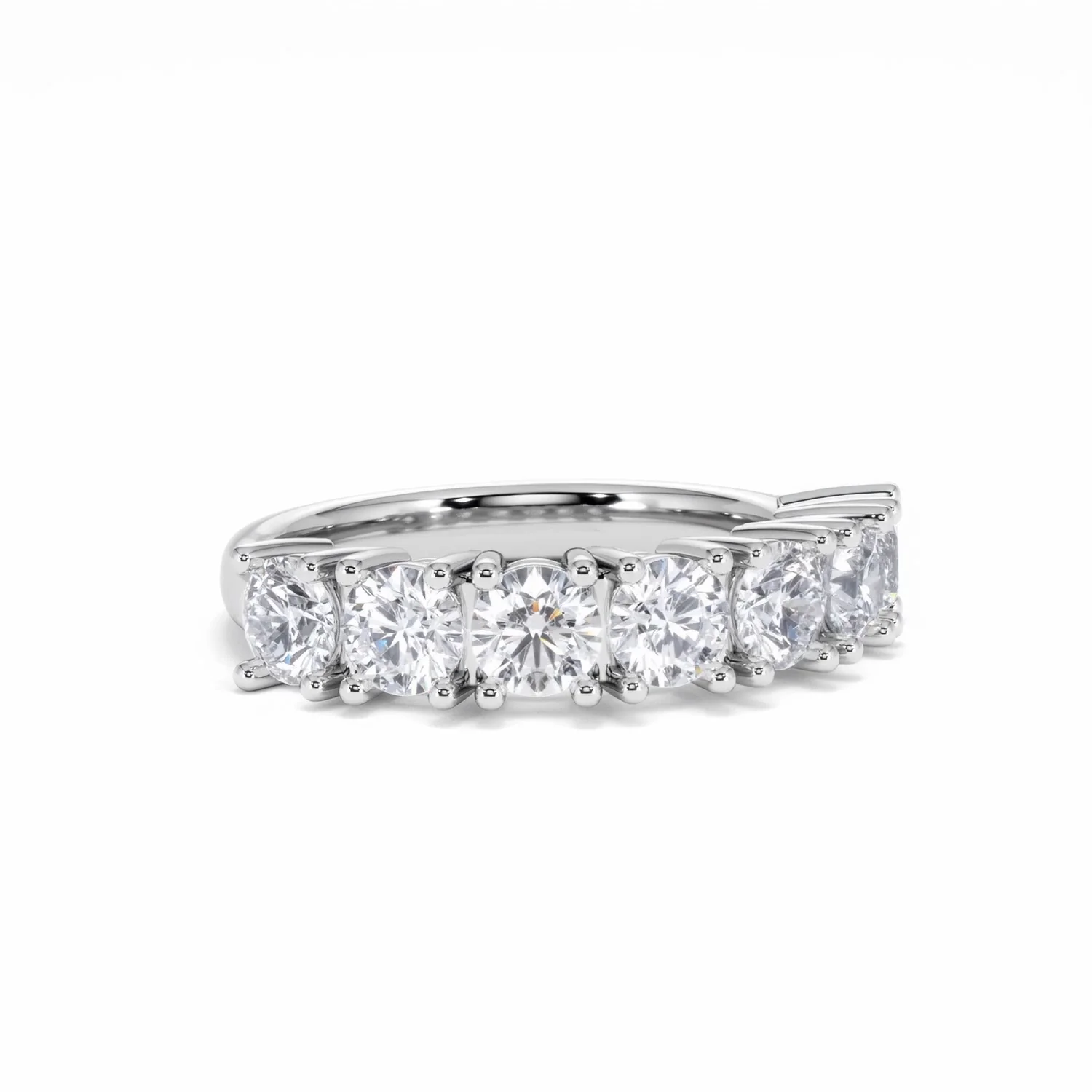 Chloe 7 Stone Lab Diamond Eternity Ring 2.00CT F/VS in 9K White Gold - Image 13