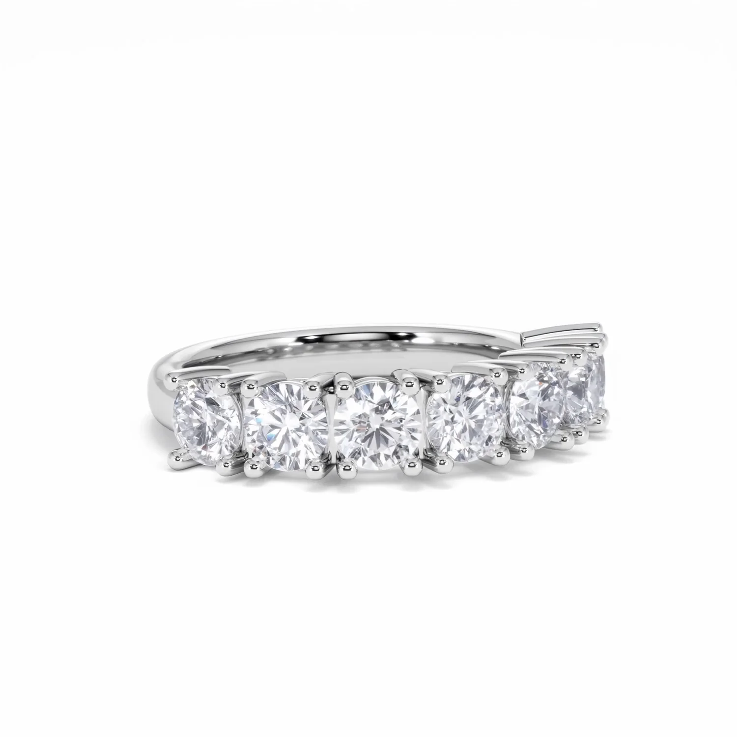 Chloe 7 Stone Lab Diamond Eternity Ring 2.00CT F/VS in 9K White Gold - Image 14