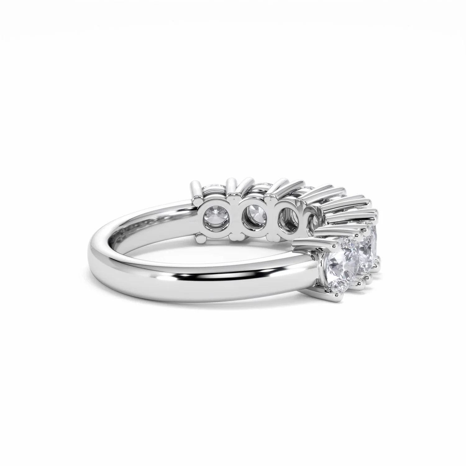 Chloe 7 Stone Lab Diamond Eternity Ring 2.00CT F/VS in 9K White Gold - Image 34