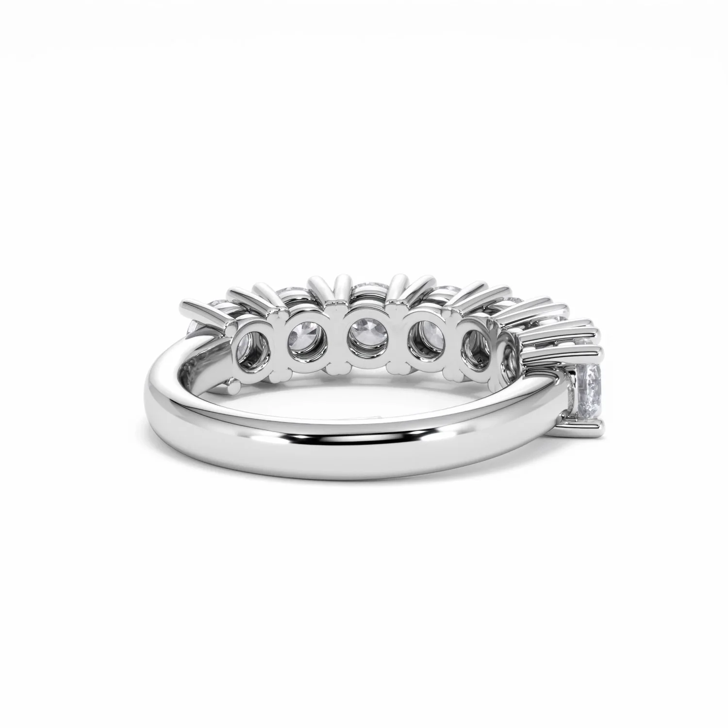 Chloe 7 Stone Lab Diamond Eternity Ring 2.00CT F/VS in 9K White Gold - Image 42