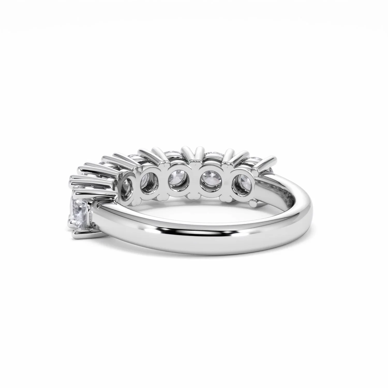 Chloe 7 Stone Lab Diamond Eternity Ring 2.00CT F/VS in 9K White Gold - Image 56