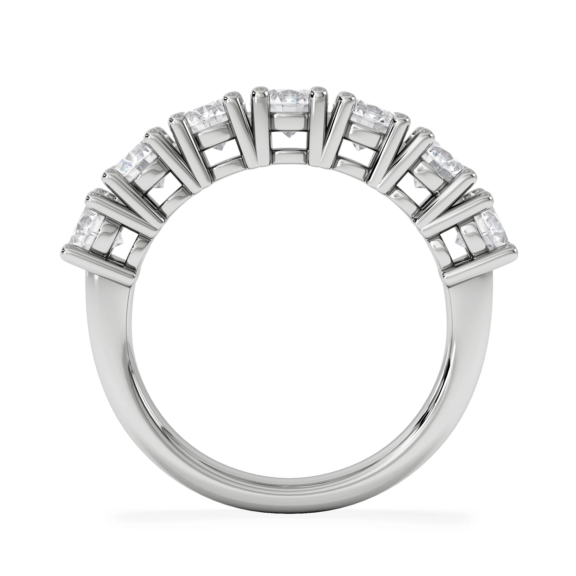 Chloe 7 Stone Lab Diamond Eternity Ring 2.00CT F/VS in 9K White Gold - Image 6