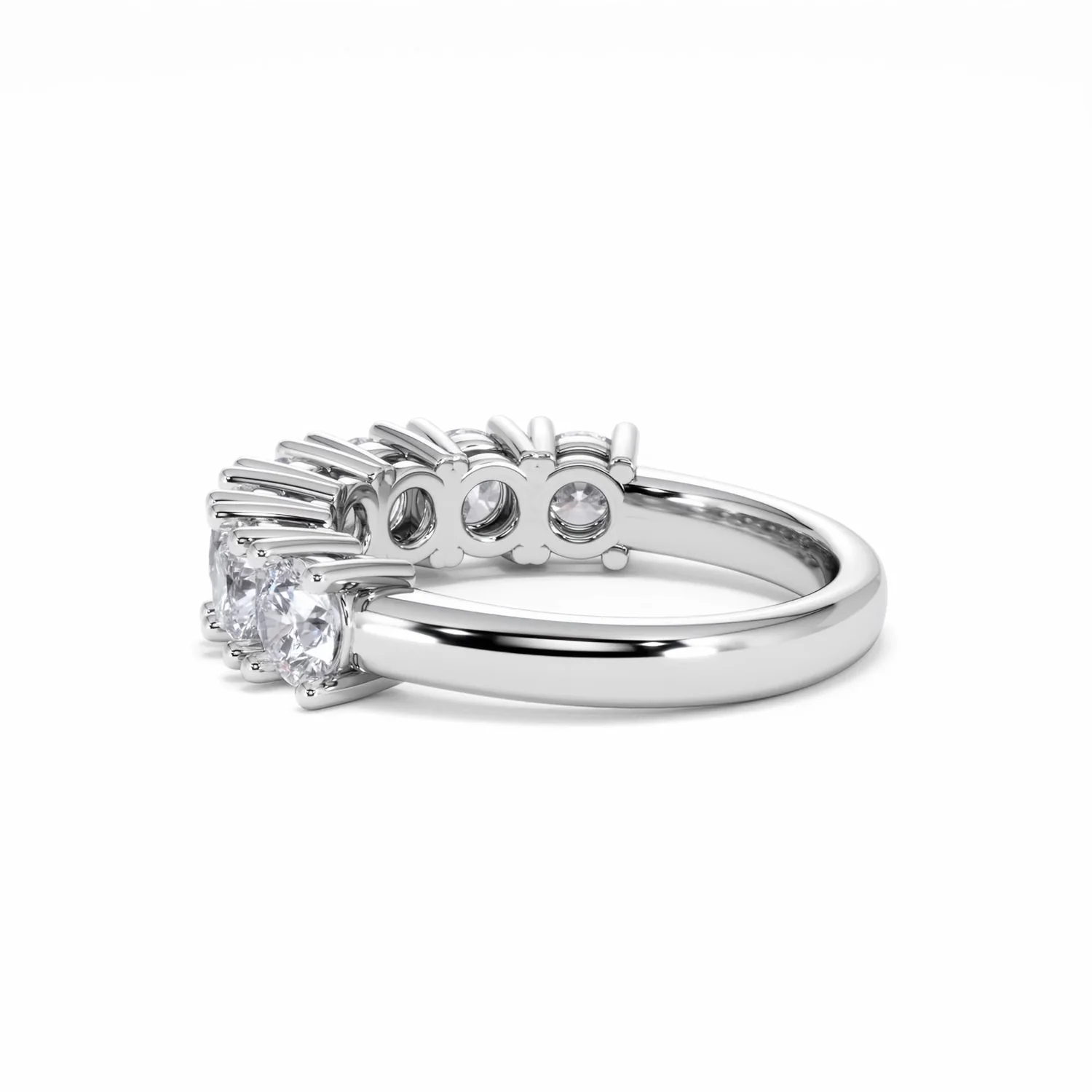 Chloe 7 Stone Lab Diamond Eternity Ring 2.00CT F/VS in 9K White Gold - Image 62