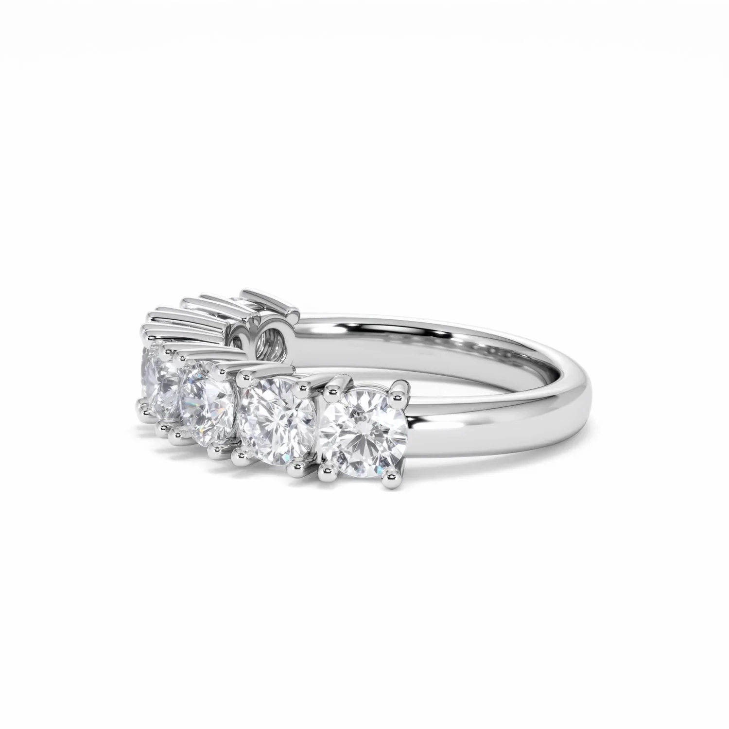 Chloe 7 Stone Lab Diamond Eternity Ring 2.00CT F/VS in 9K White Gold - Image 72