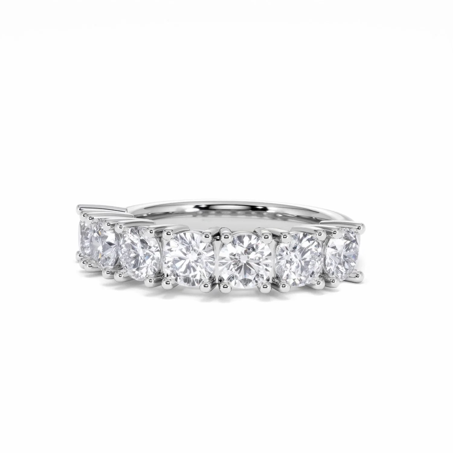 Chloe 7 Stone Lab Diamond Eternity Ring 2.00CT F/VS in 9K White Gold - Image 84