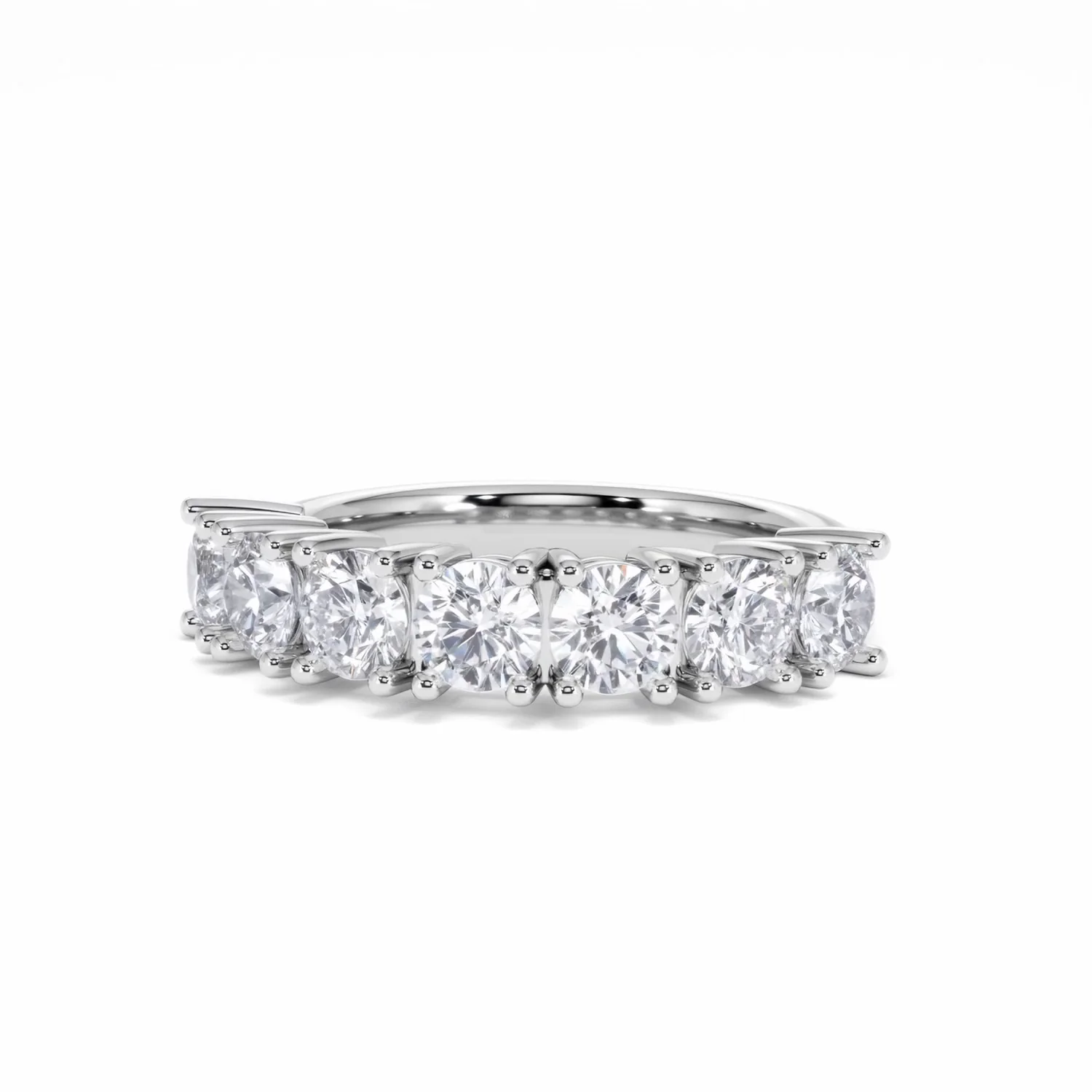 Chloe 7 Stone Lab Diamond Eternity Ring 2.00CT F/VS in 9K White Gold - Image 85