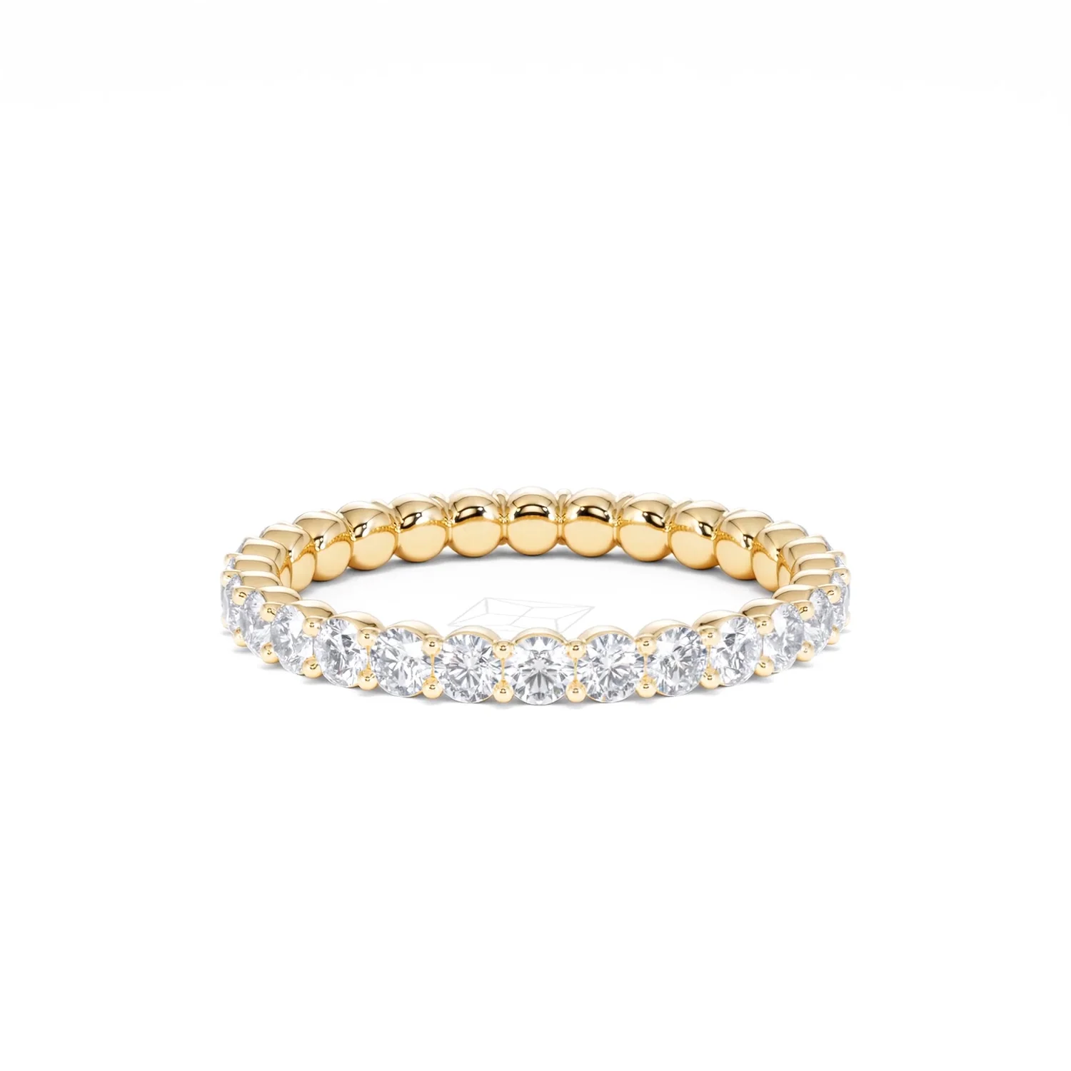 Chloe Lab Diamond 1.00ct Eternity Ring F/VS in 18K Gold Vermeil - Image 17