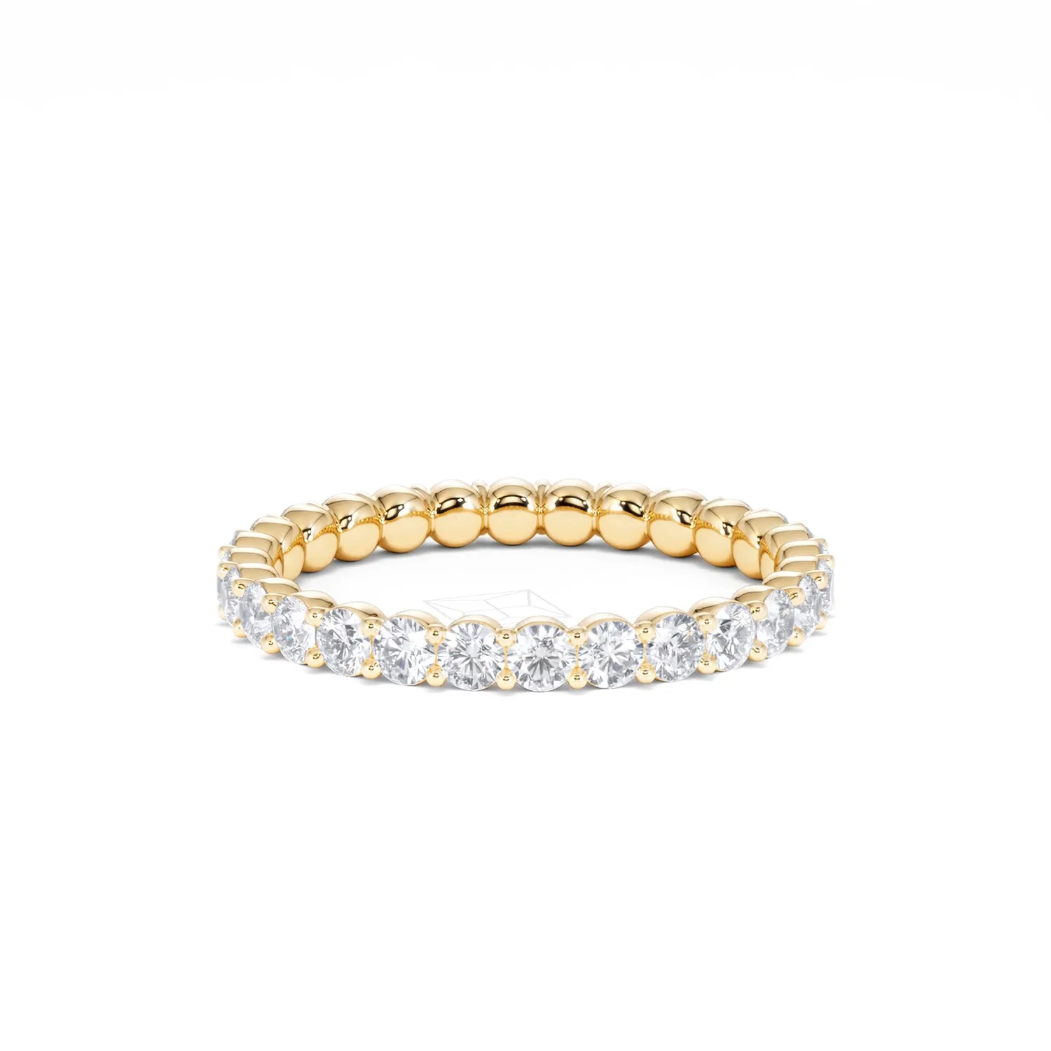 Chloe Lab Diamond 1.00ct Eternity Ring F/VS in 18K Gold Vermeil - Image 26