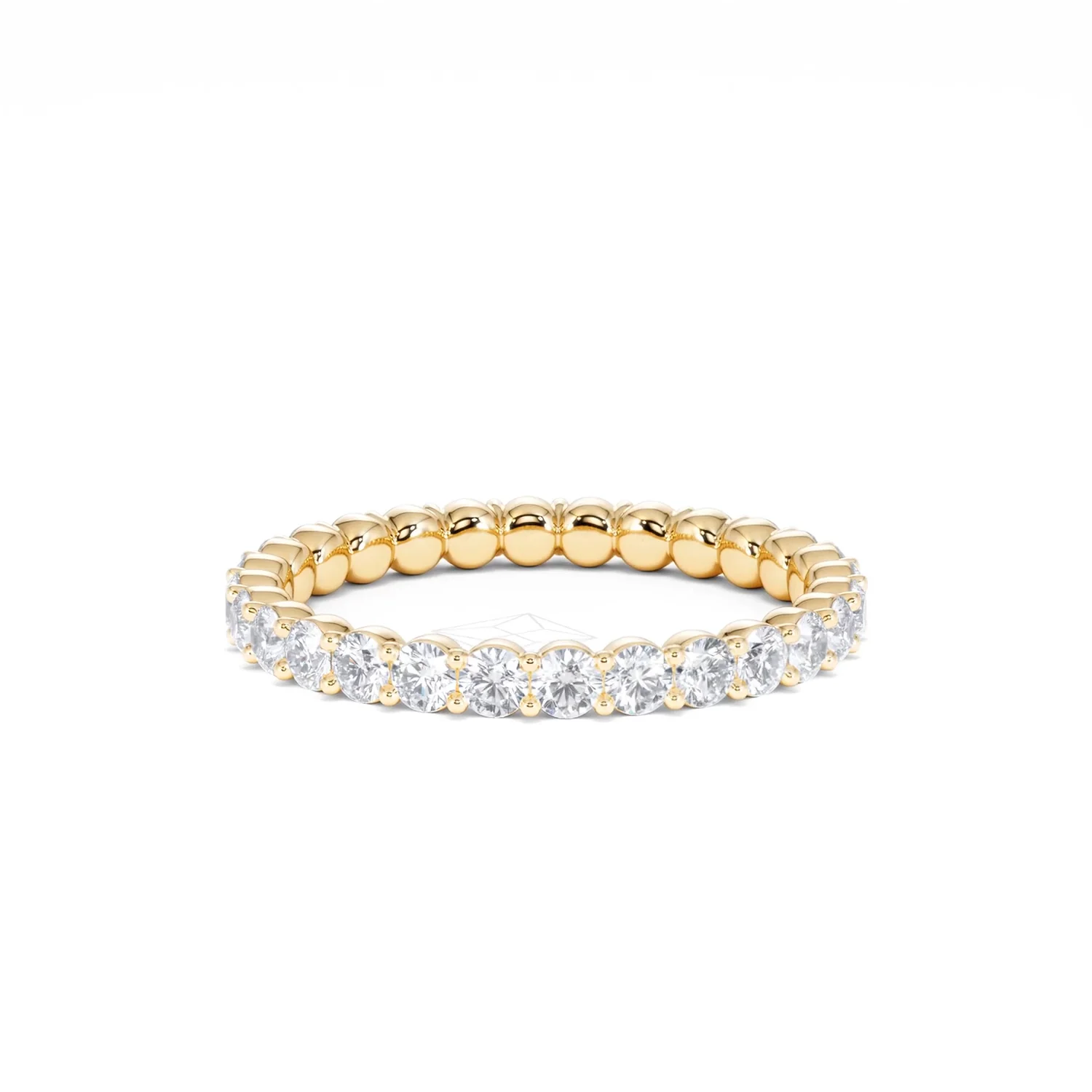Chloe Lab Diamond 1.00ct Eternity Ring F/VS in 18K Gold Vermeil - Image 29