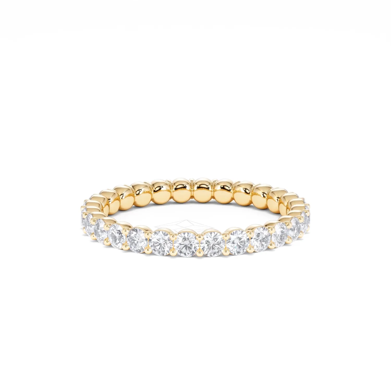 Chloe Lab Diamond 1.00ct Eternity Ring F/VS in 18K Gold Vermeil - Image 30