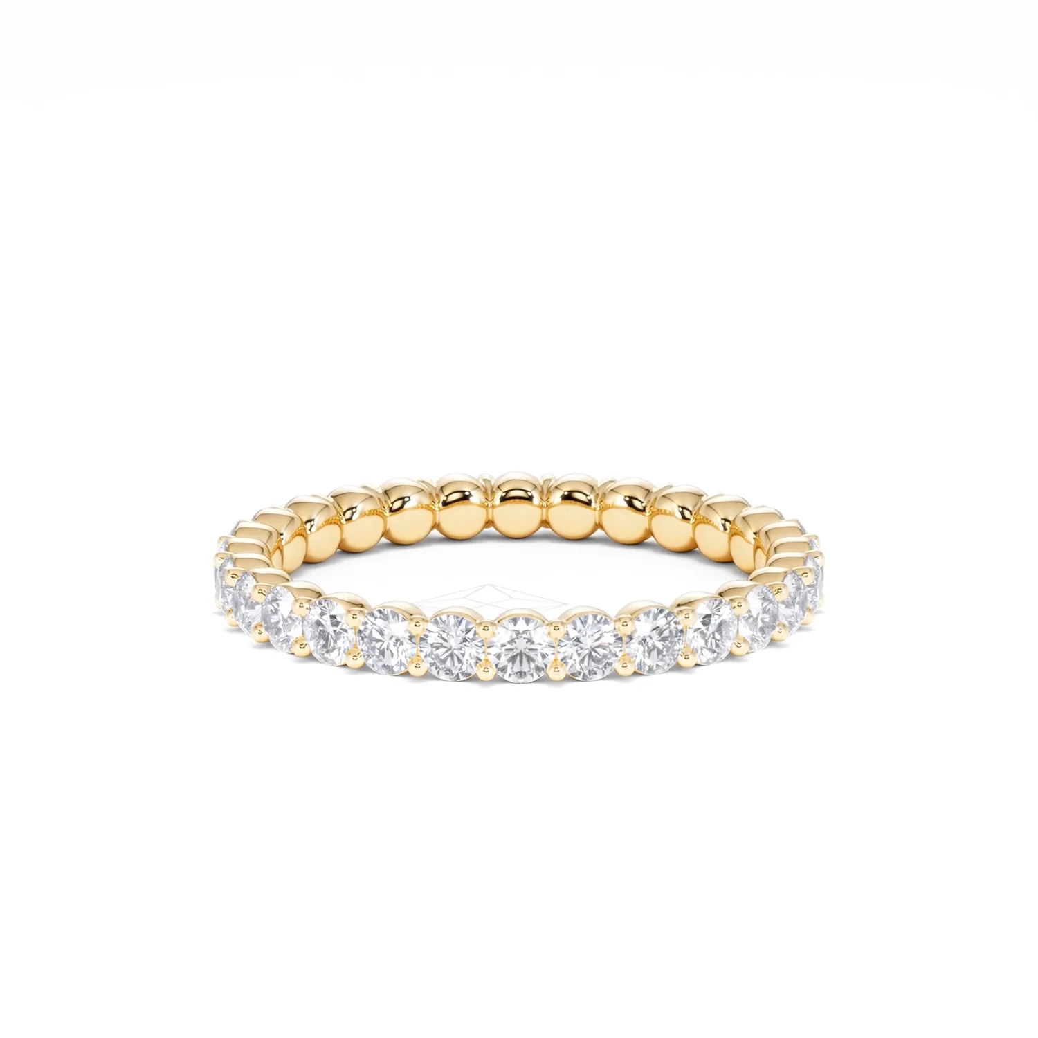 Chloe Lab Diamond 1.00ct Eternity Ring F/VS in 18K Gold Vermeil - Image 31