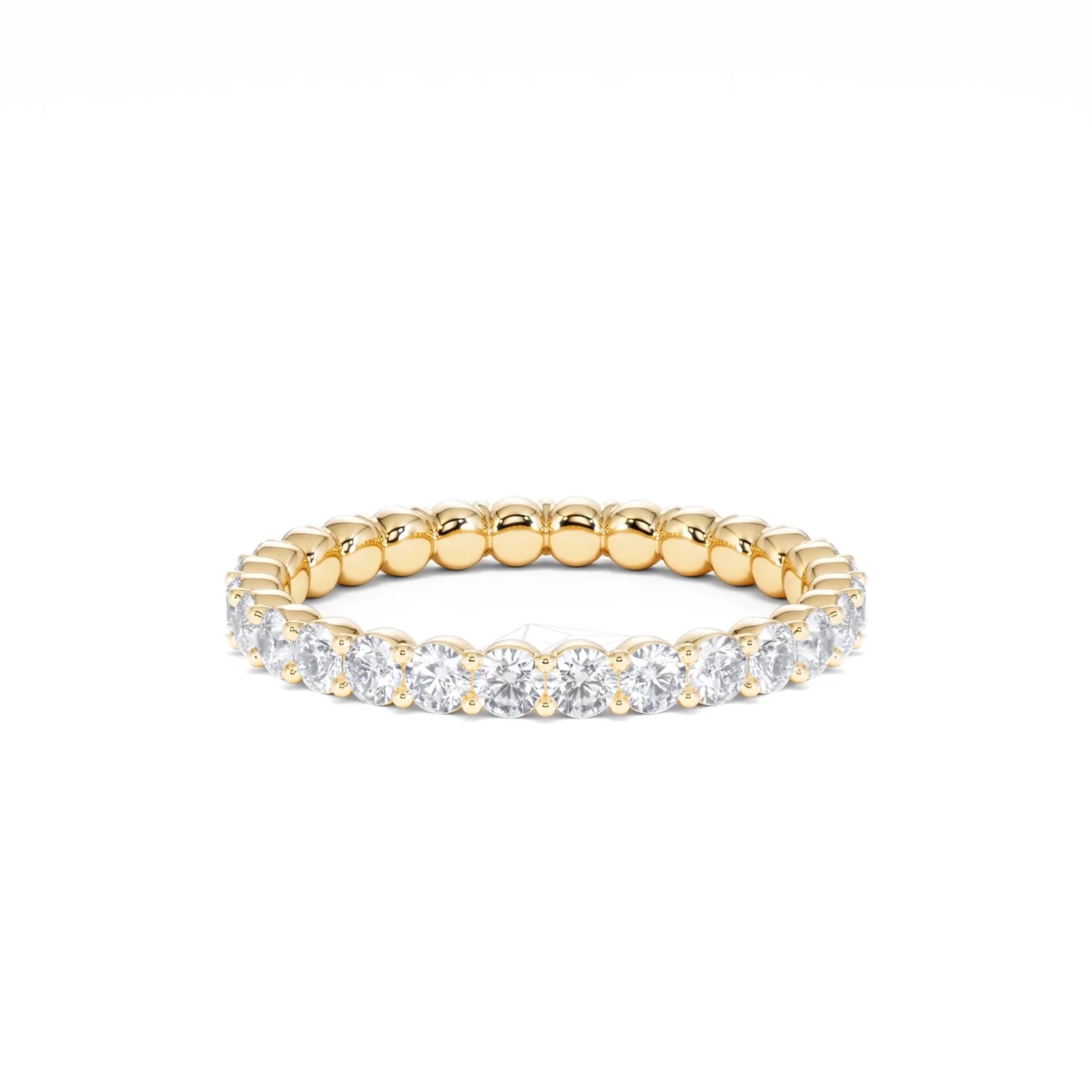 Chloe Lab Diamond 1.00ct Eternity Ring F/VS in 18K Gold Vermeil - Image 55