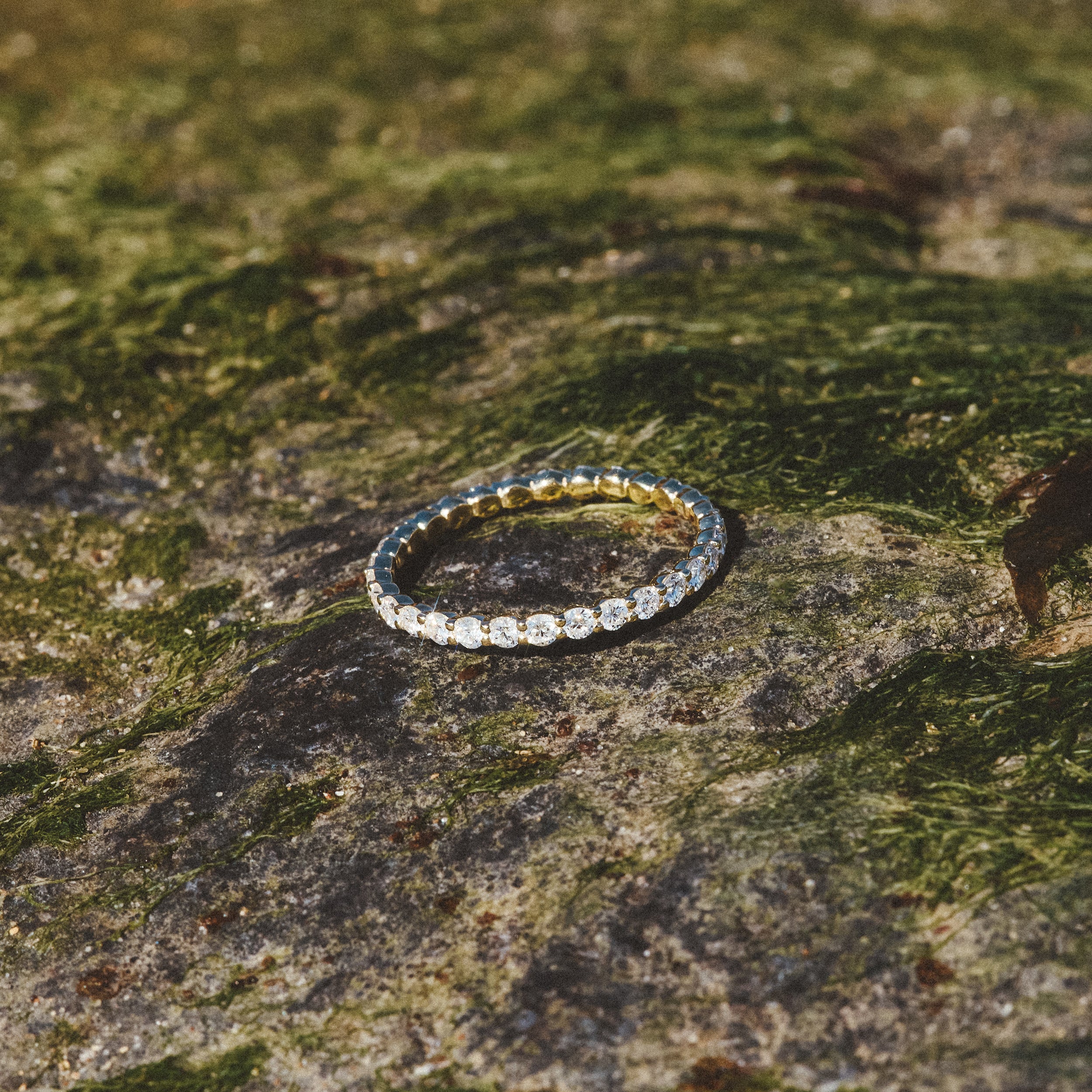 Chloe Lab Diamond 1.00ct Eternity Ring F/VS in 18K Gold Vermeil - Image 6