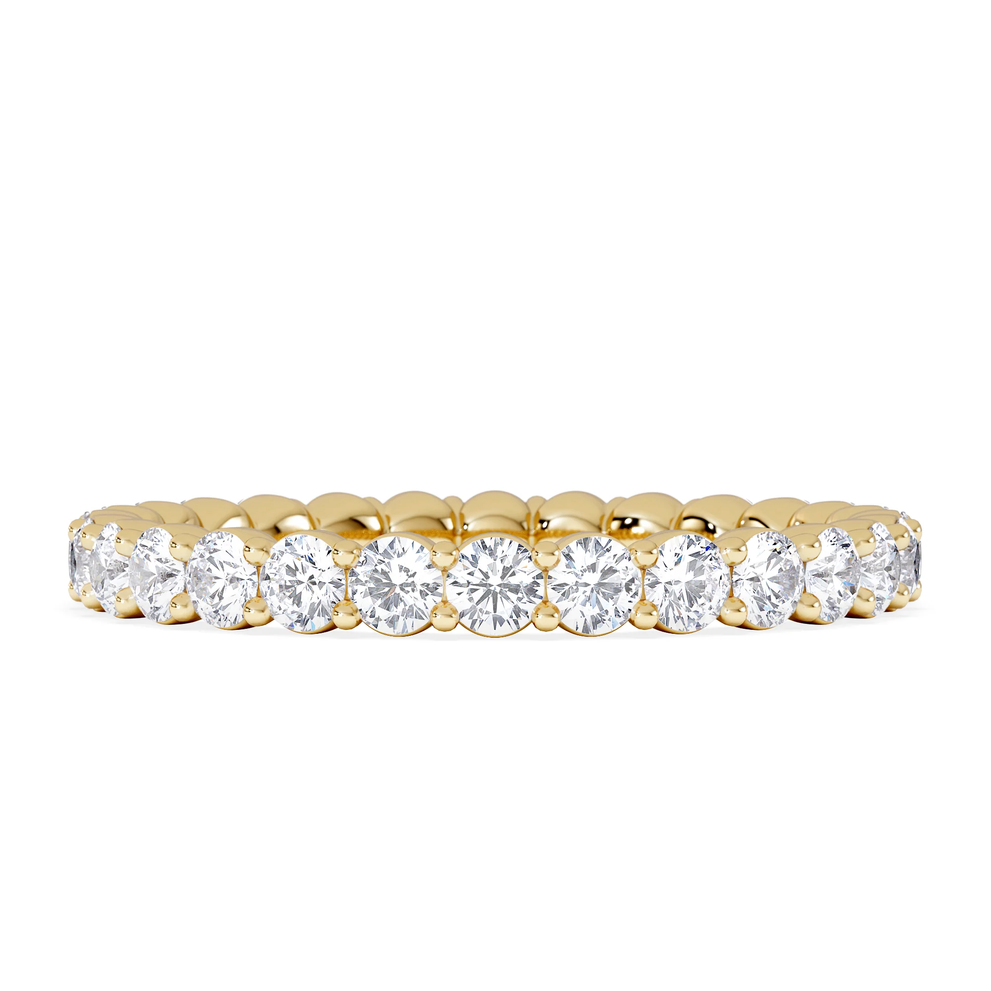 Chloe Lab Diamond 1.00ct Eternity Ring F/VS in 18K Gold Vermeil - Image 7