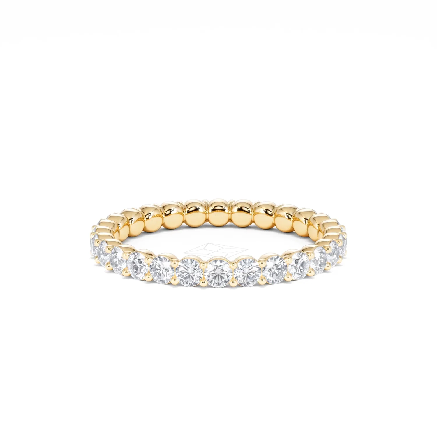 Chloe Lab Diamond 1.00ct Full Eternity Ring F/VS in 9K Gold - Image 13
