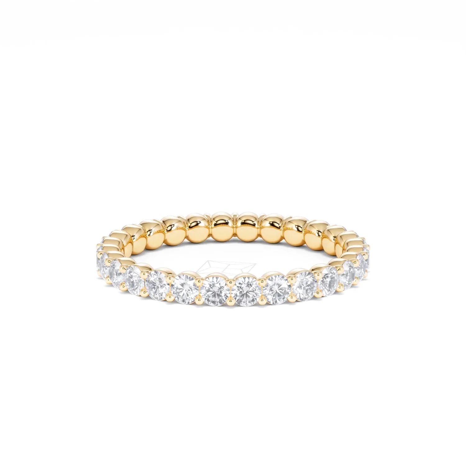 Chloe Lab Diamond 1.00ct Full Eternity Ring F/VS in 9K Gold - Image 17