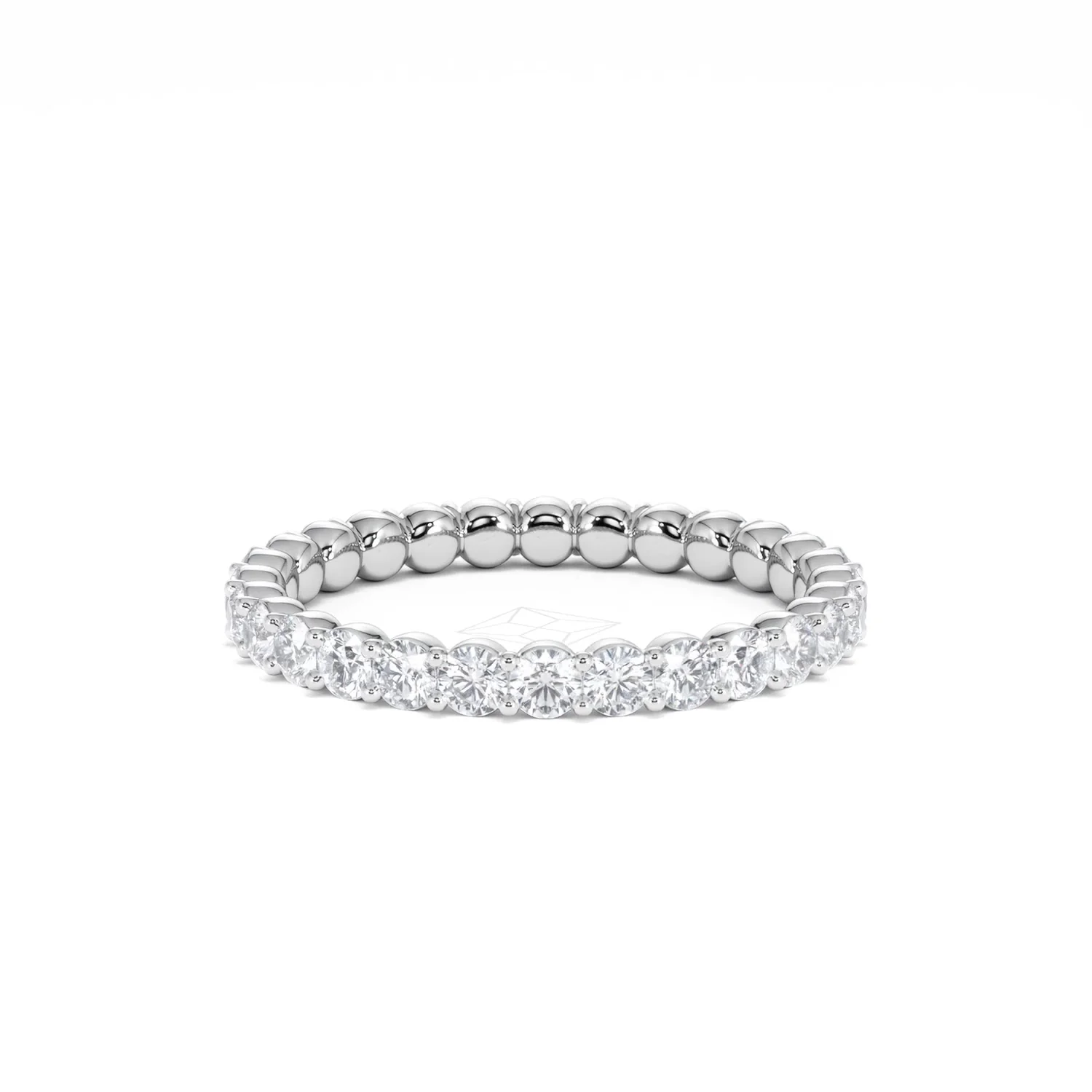 Chloe Lab Diamond 1.00ct Eternity Ring F/VS in 9K White Gold - Image 13