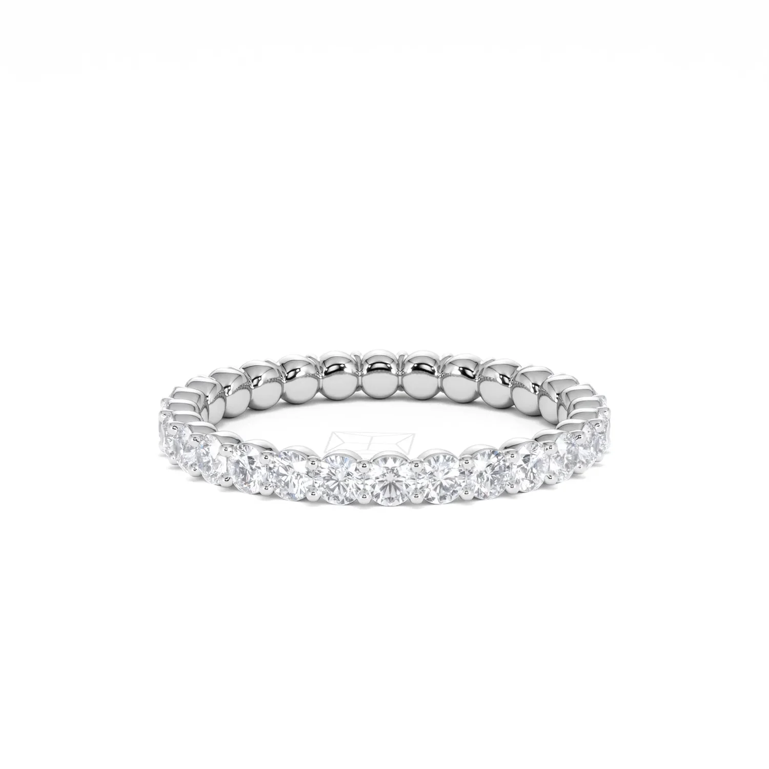 Chloe Lab Diamond 1.00ct Eternity Ring F/VS in 9K White Gold - Image 19