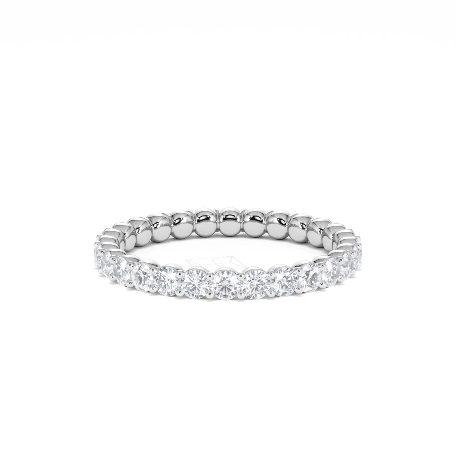 Chloe Lab Diamond 1.00ct Eternity Ring F/VS in 9K White Gold - Image 24