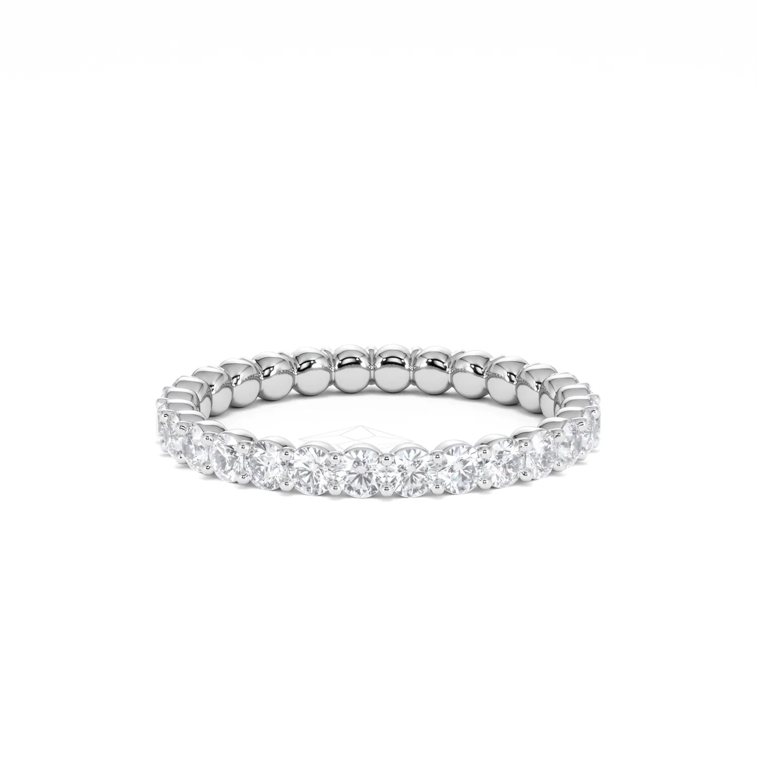 Chloe Lab Diamond 1.00ct Eternity Ring F/VS in 9K White Gold - Image 29